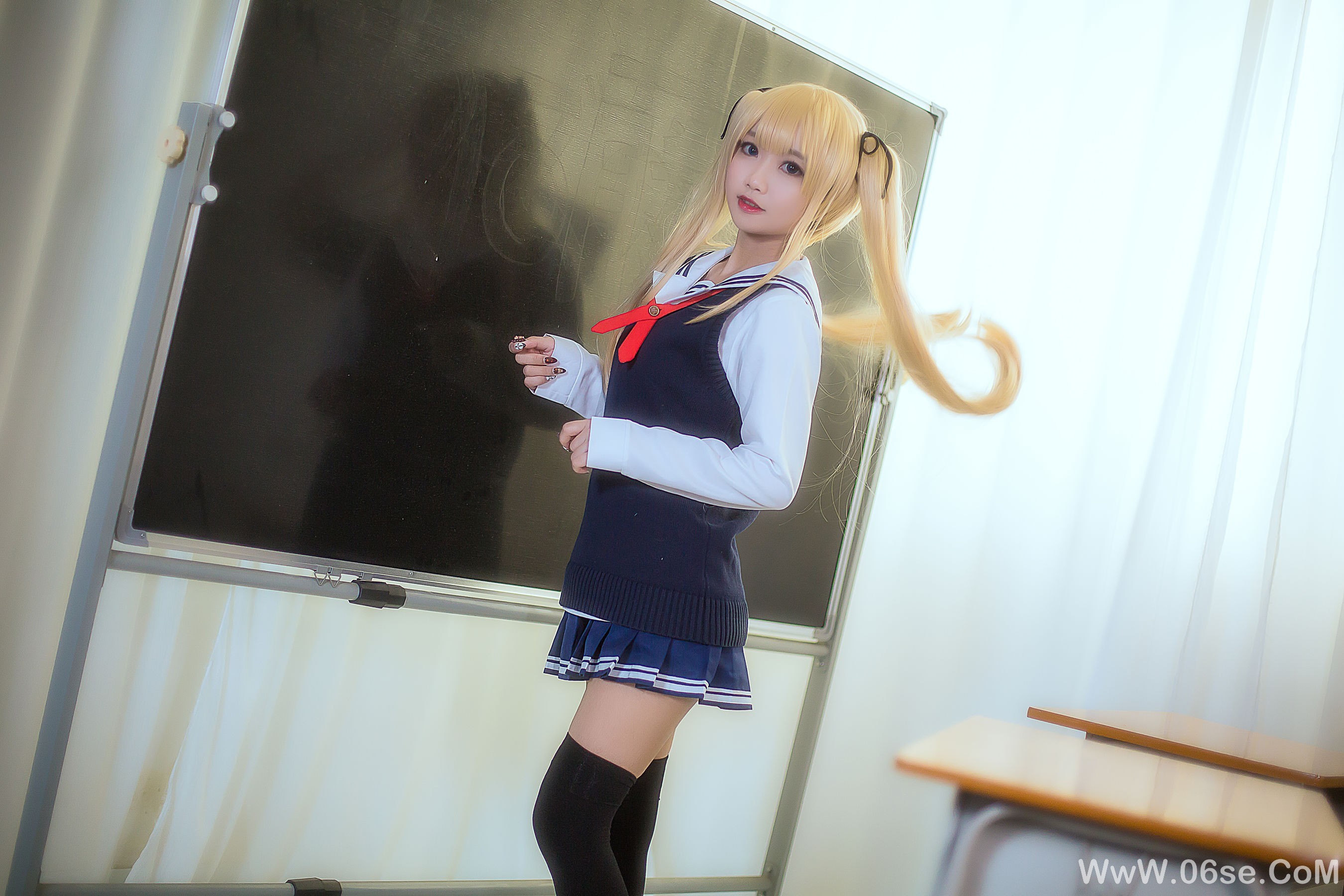 图片[14]-白嫩美少女鬼畜瑶 校服[15P]-六色网