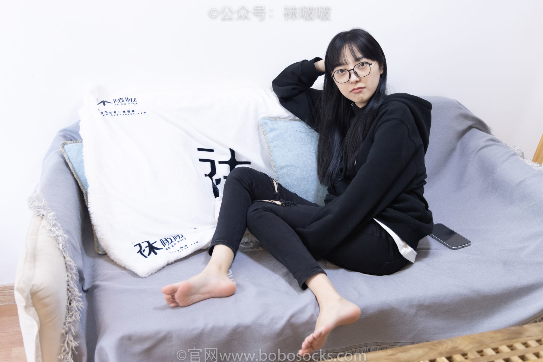 图片[132]-BoBoSocks袜啵啵 No.061 稚予-短靴、白棉袜、裸足[145P]-六色网