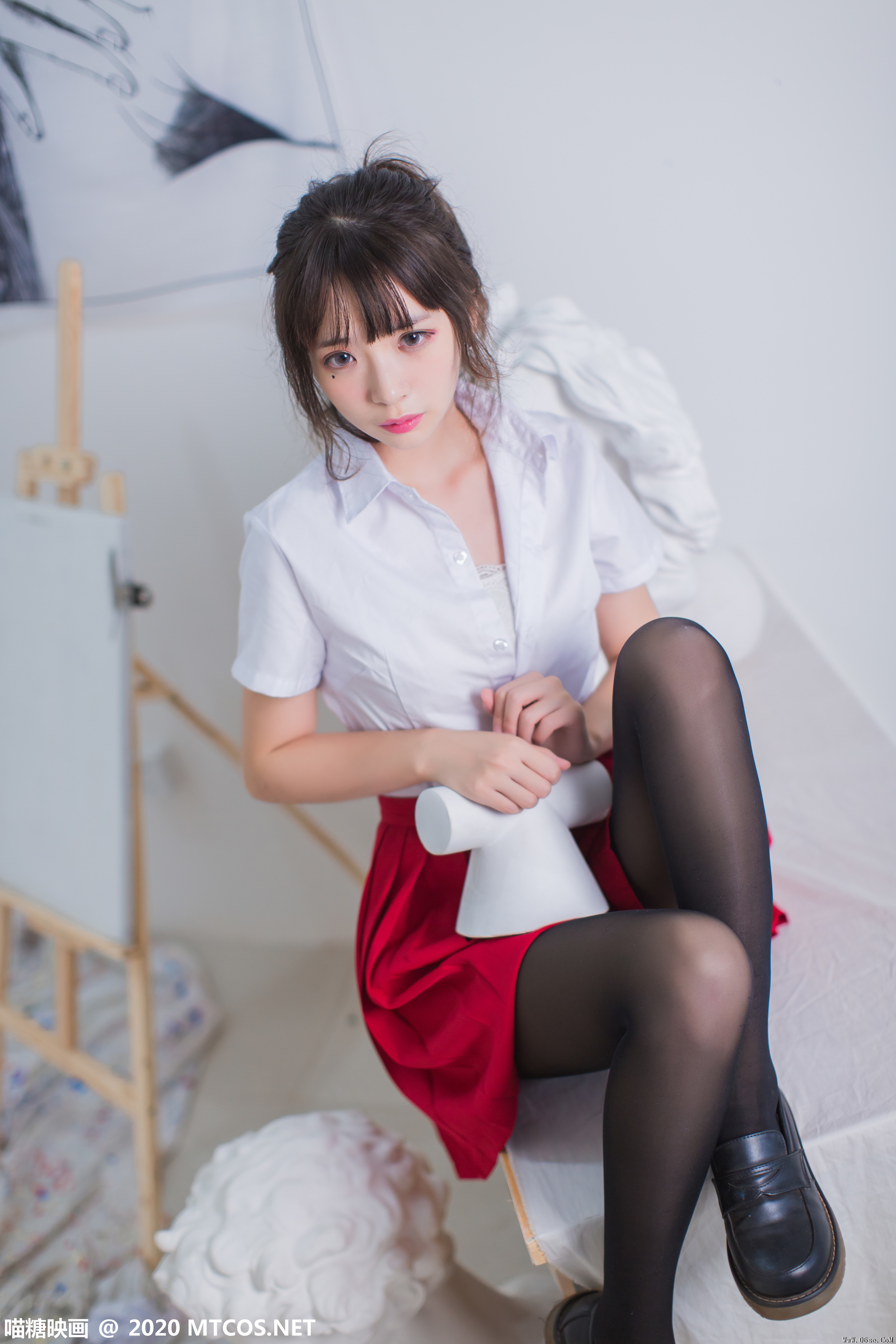 图片[18]-喵糖映画 VOL.319 画室少女[23P／275MB]-六色网