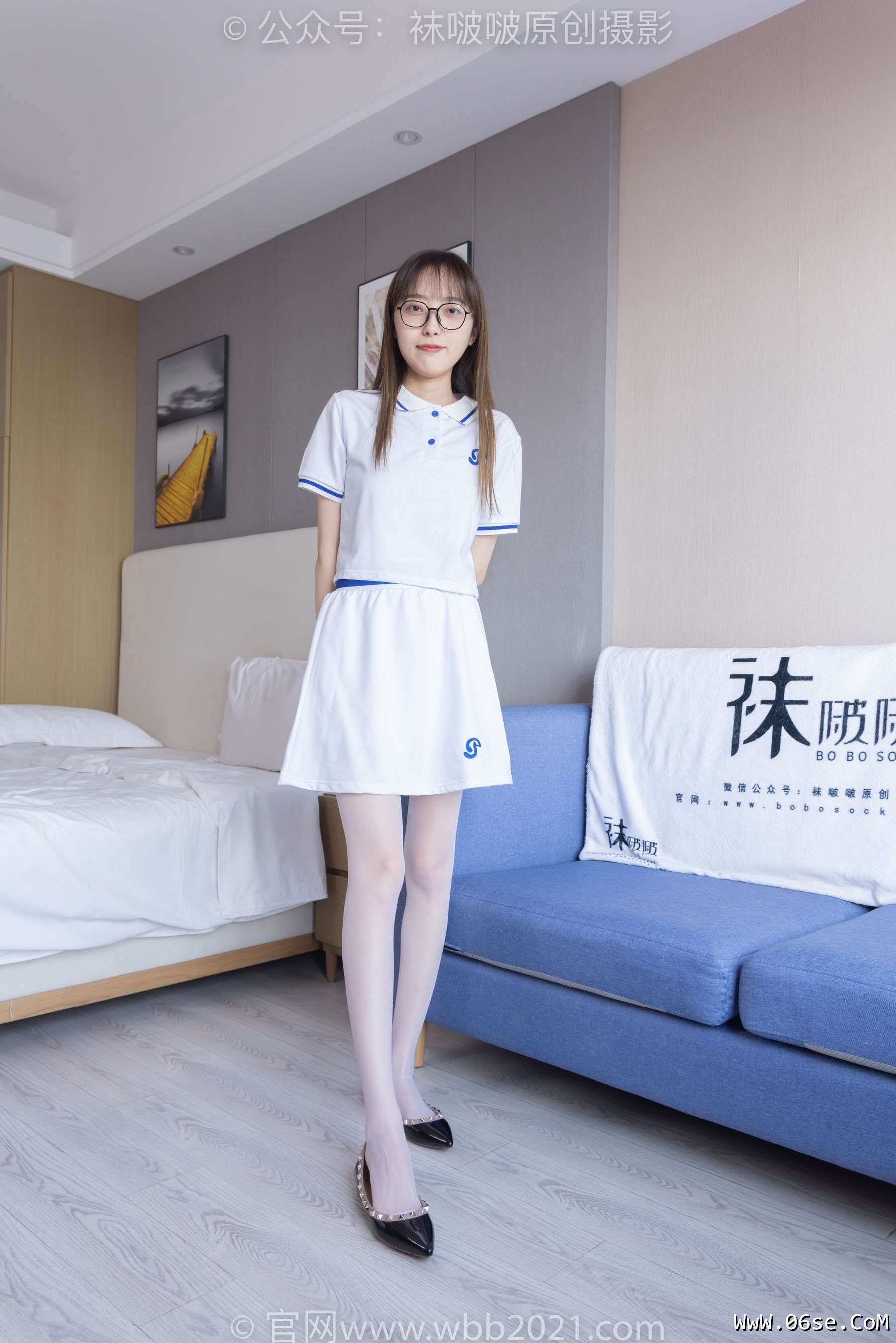 图片[91]-BoBoSocks袜啵啵 No.344 稚予 -板鞋、平底鞋、白丝[150P]-六色网