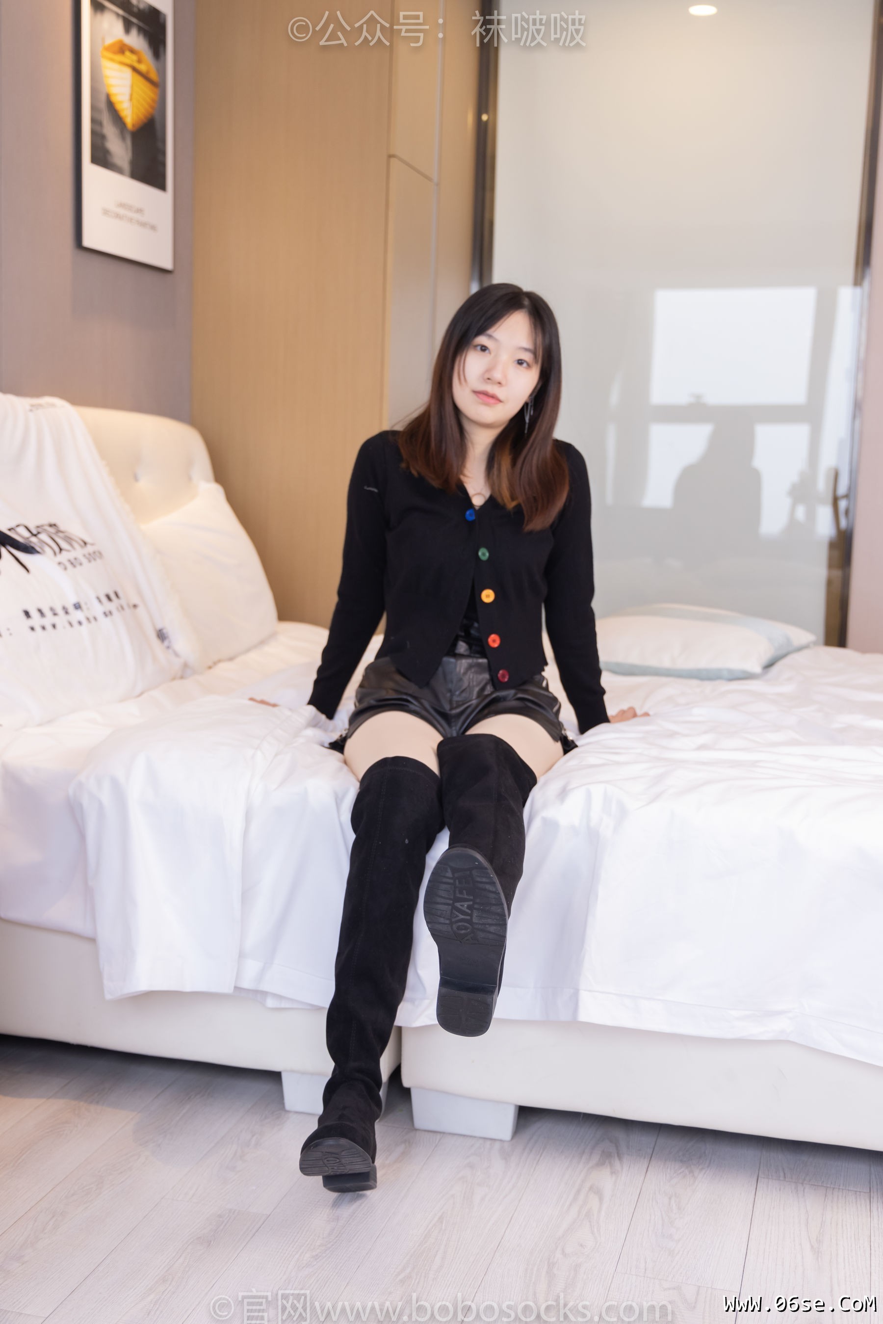 图片[90]-BoBoSocks袜啵啵 No.072 小甜豆-两双长靴、厚黑丝、厚肉丝[144P]-六色网