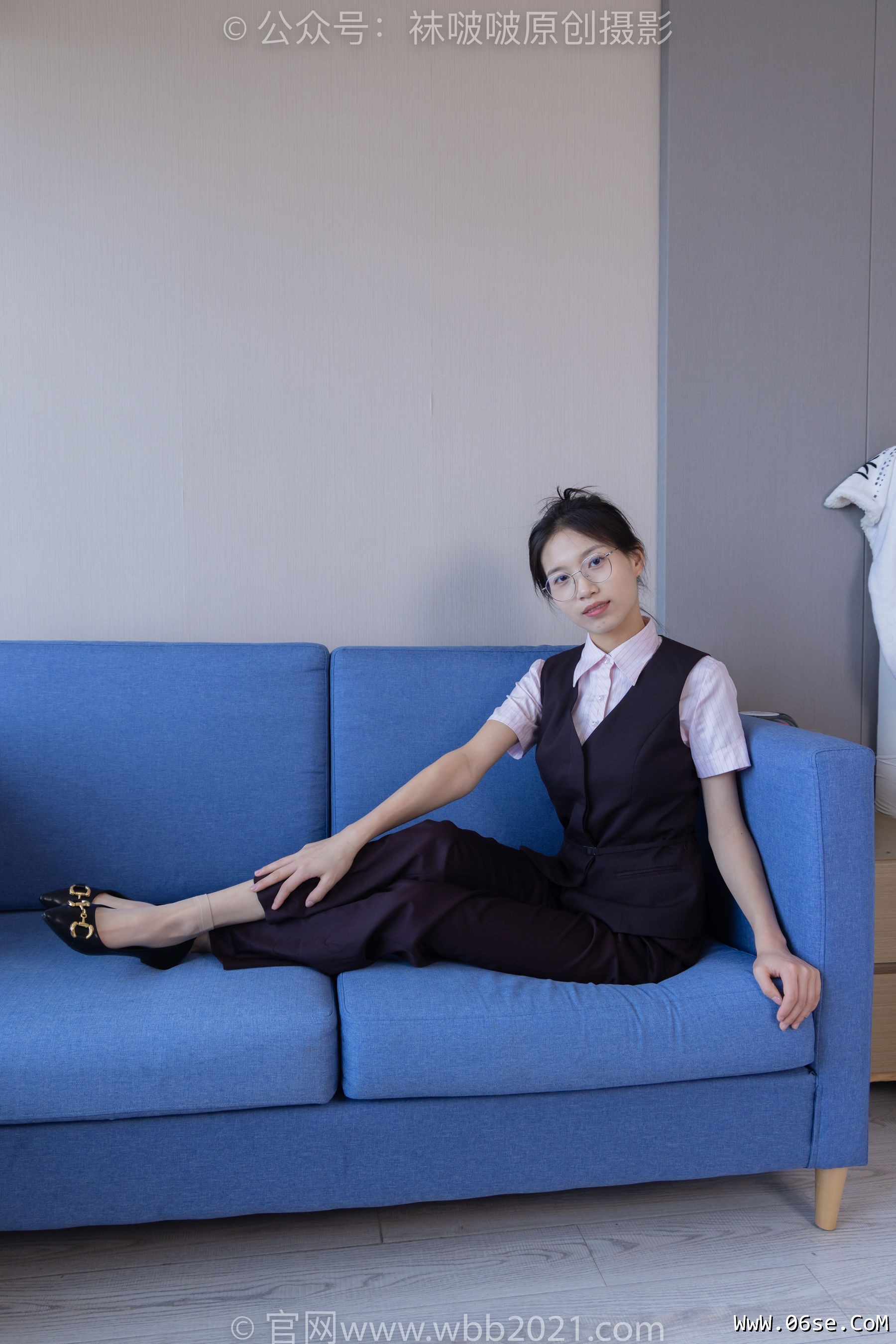 图片[74]-BoBoSocks袜啵啵 No.271 芝士 -平底鞋、短肉丝、银行制服[146P]-六色网