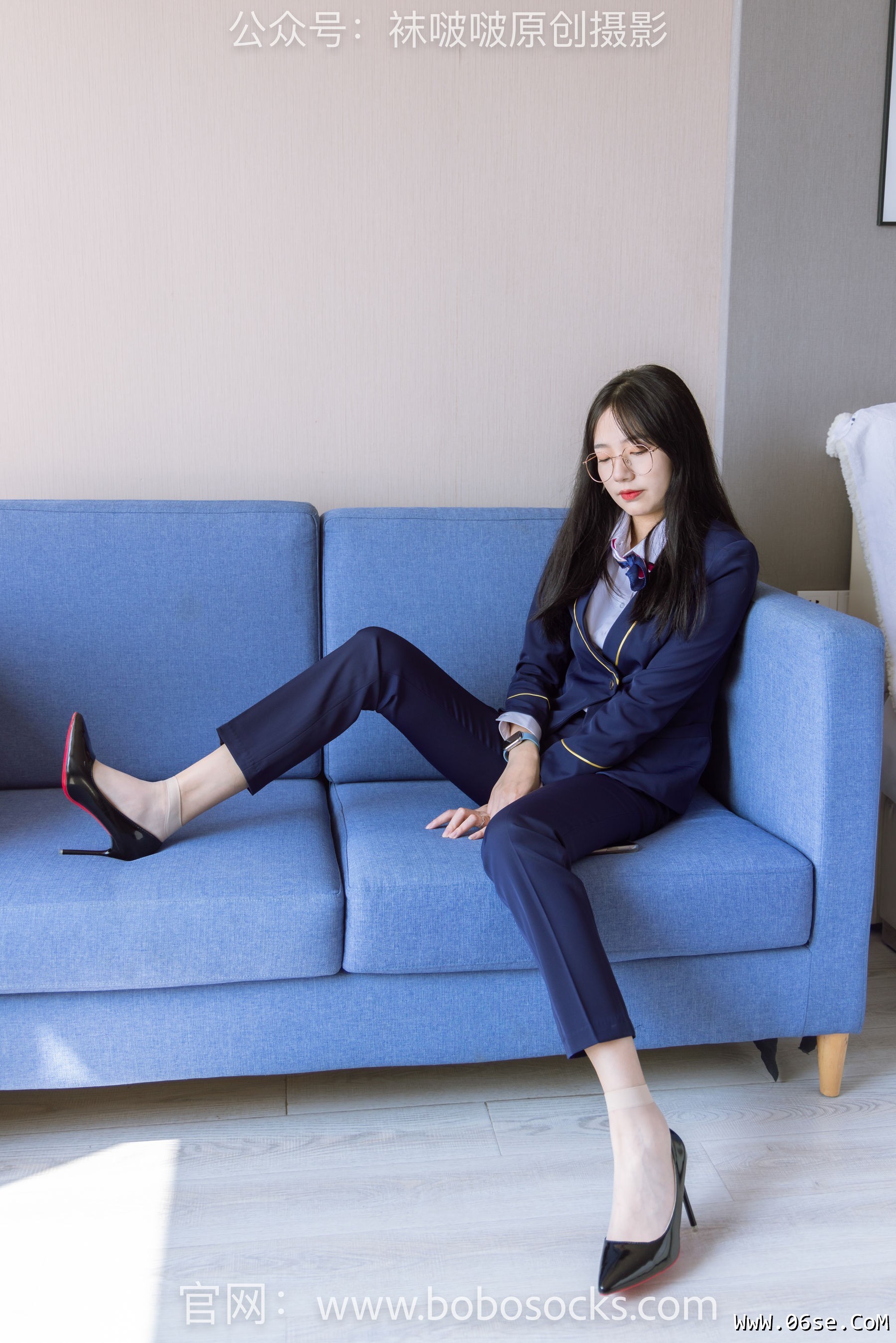 图片[82]-BoBoSocks袜啵啵 No.139 小甜豆-高跟鞋、短肉丝、空姐制服[140P]-六色网