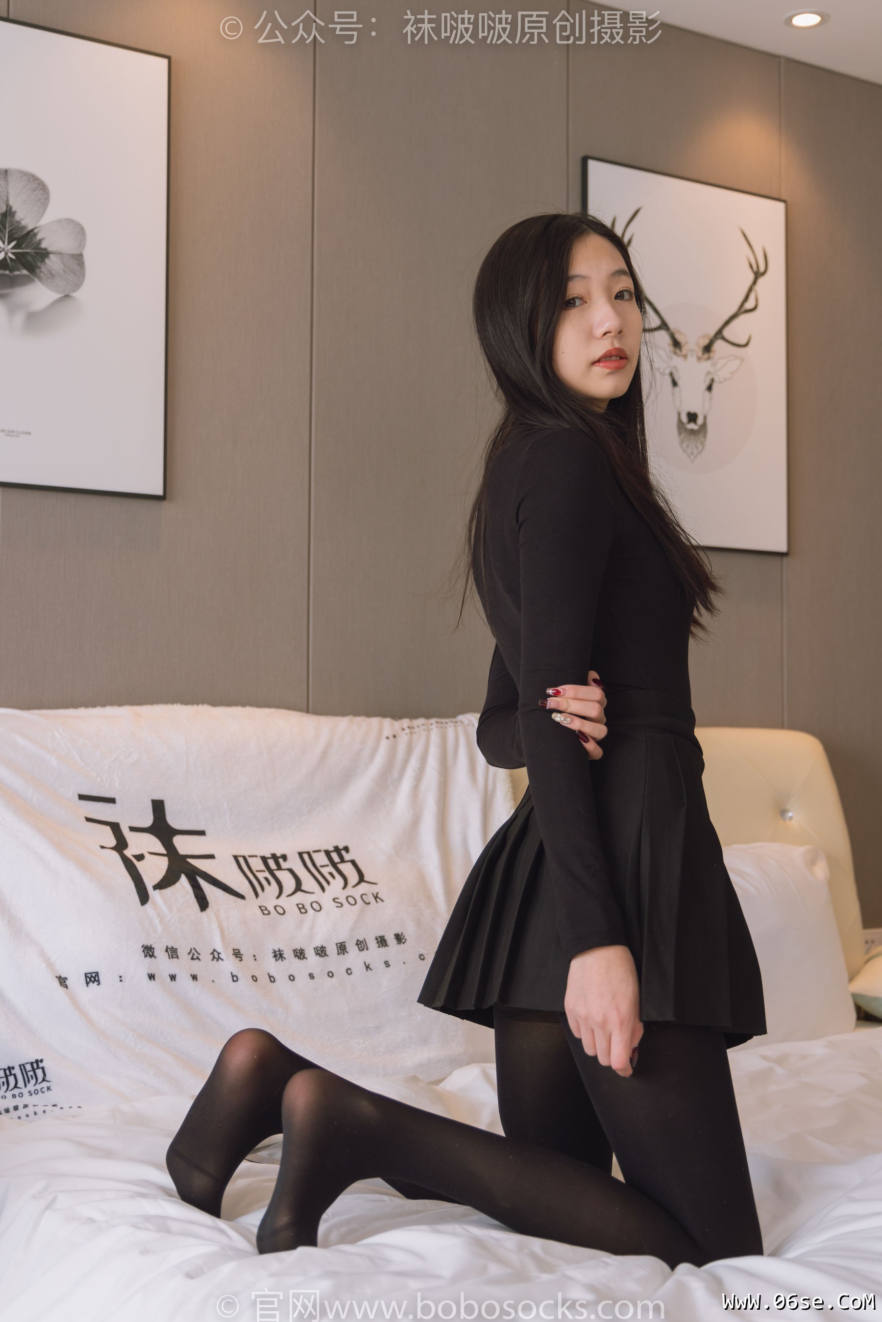 图片[101]-BoBoSocks袜啵啵 No.184 小甜豆-黑皮鞋、厚黑丝[140P]-六色网