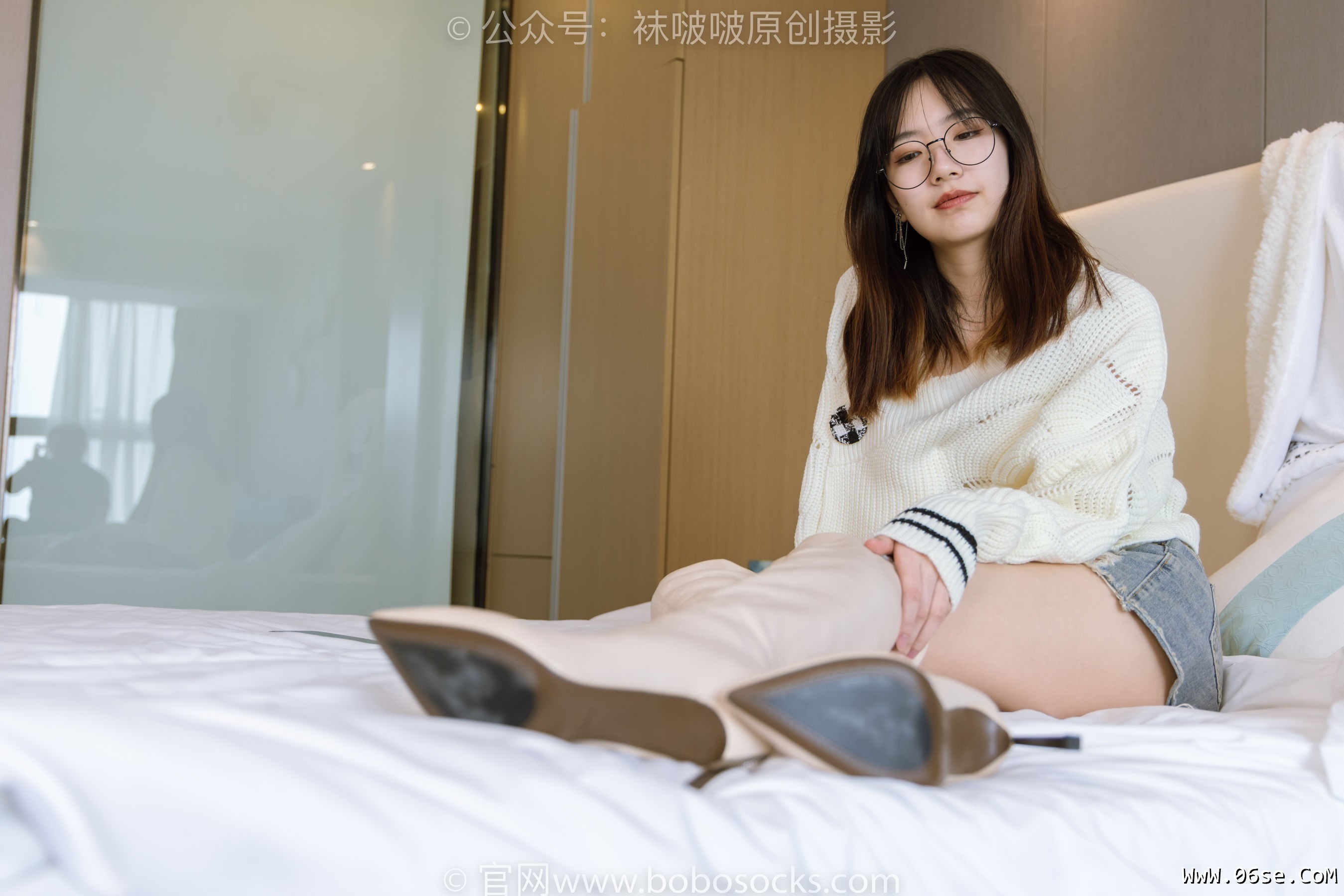 图片[171]-BoBoSocks袜啵啵 No.222 小甜豆-长靴、白棉袜、裸足[180P]-六色网