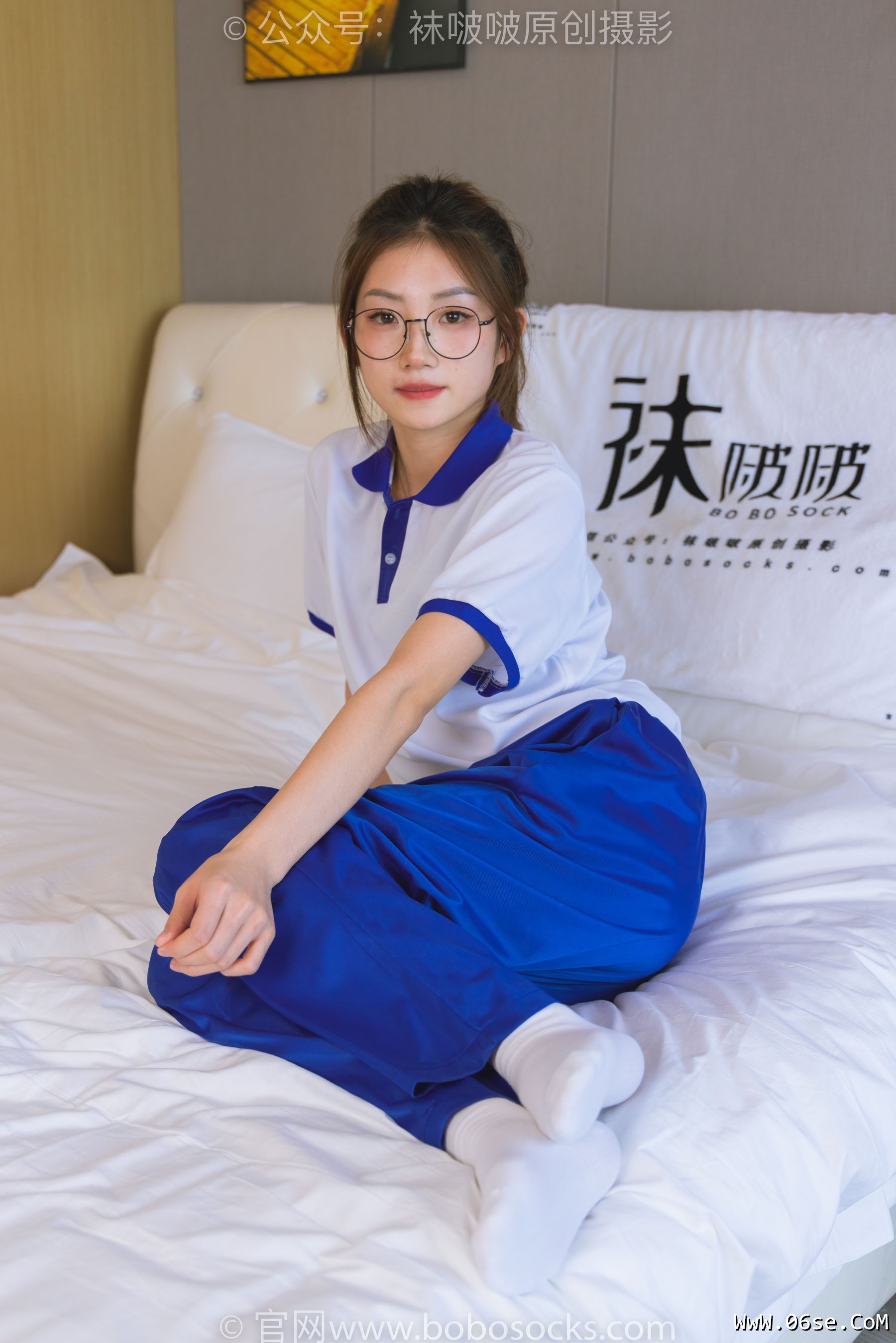 图片[122]-BoBoSocks袜啵啵 No.193 小沫-贝壳头板鞋、白棉袜、肉丝、校服裤里丝[140P]-六色网