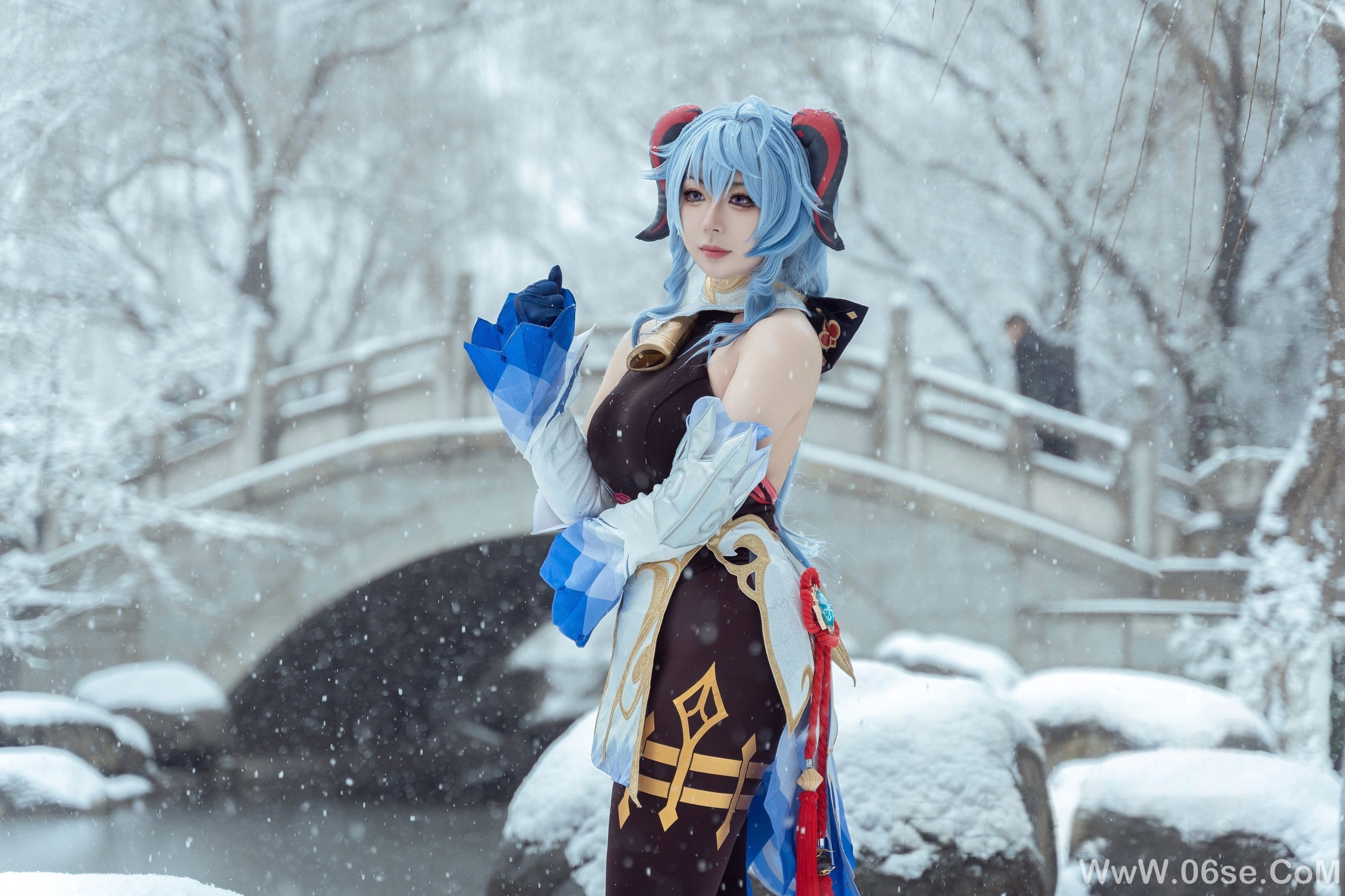 图片[27]-虎森森 – 原神 甘雨 雪景[42P]-六色网