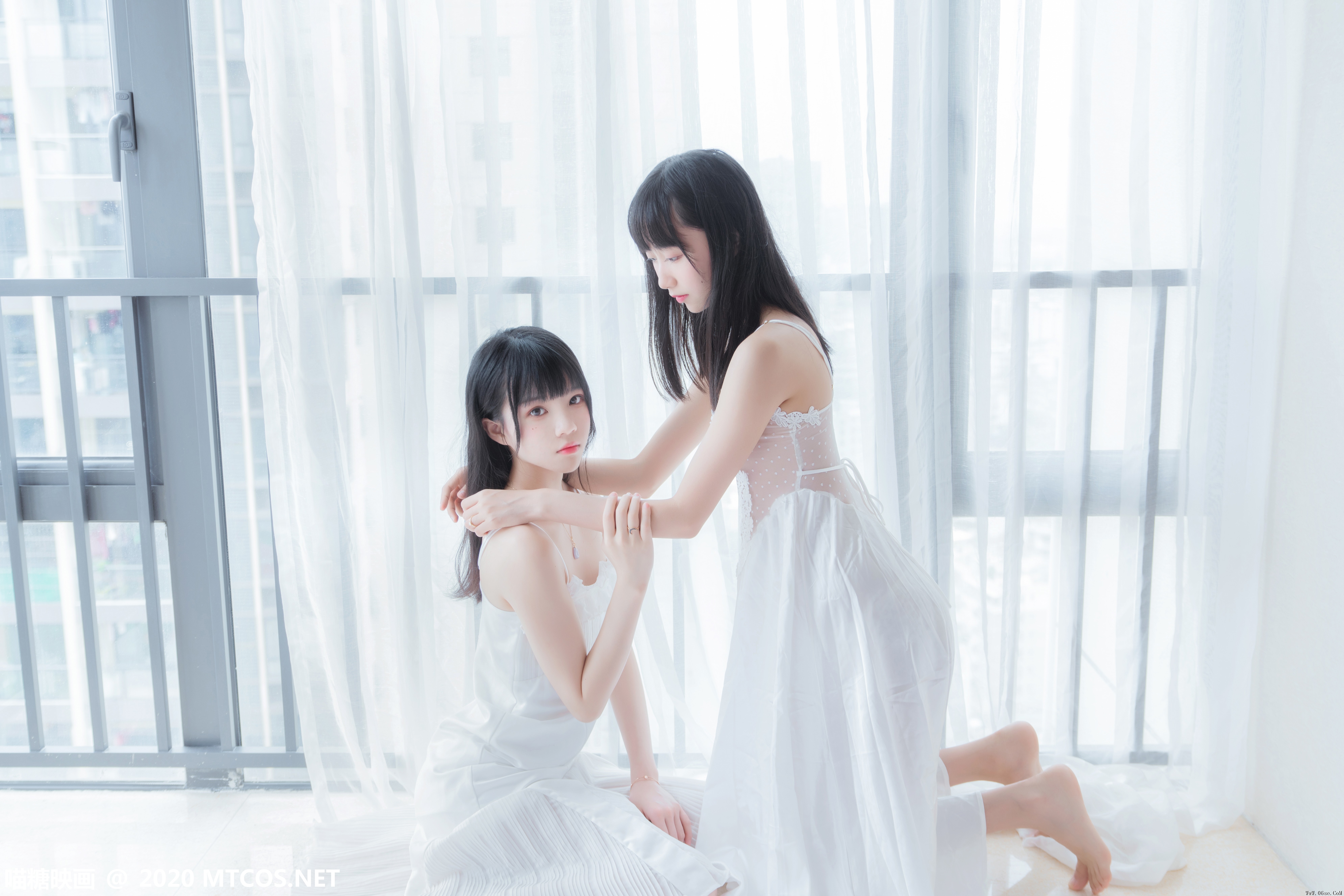 喵糖映画 VOL.173 她.白色长裙[54P／929M]-六色网