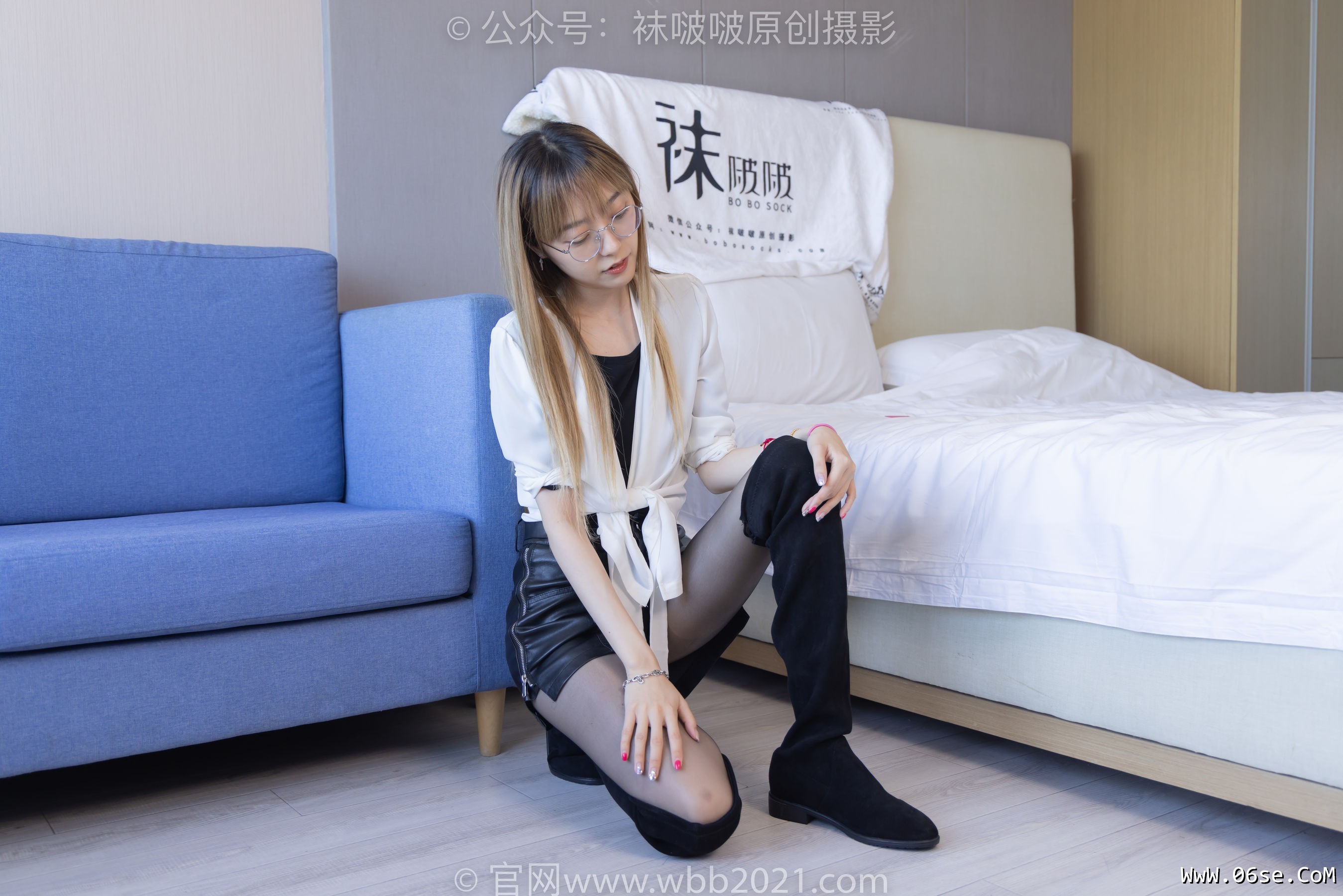 图片[120]-BoBoSocks袜啵啵 No.259 稚予 -两双长靴、油亮黑丝[149P]-六色网