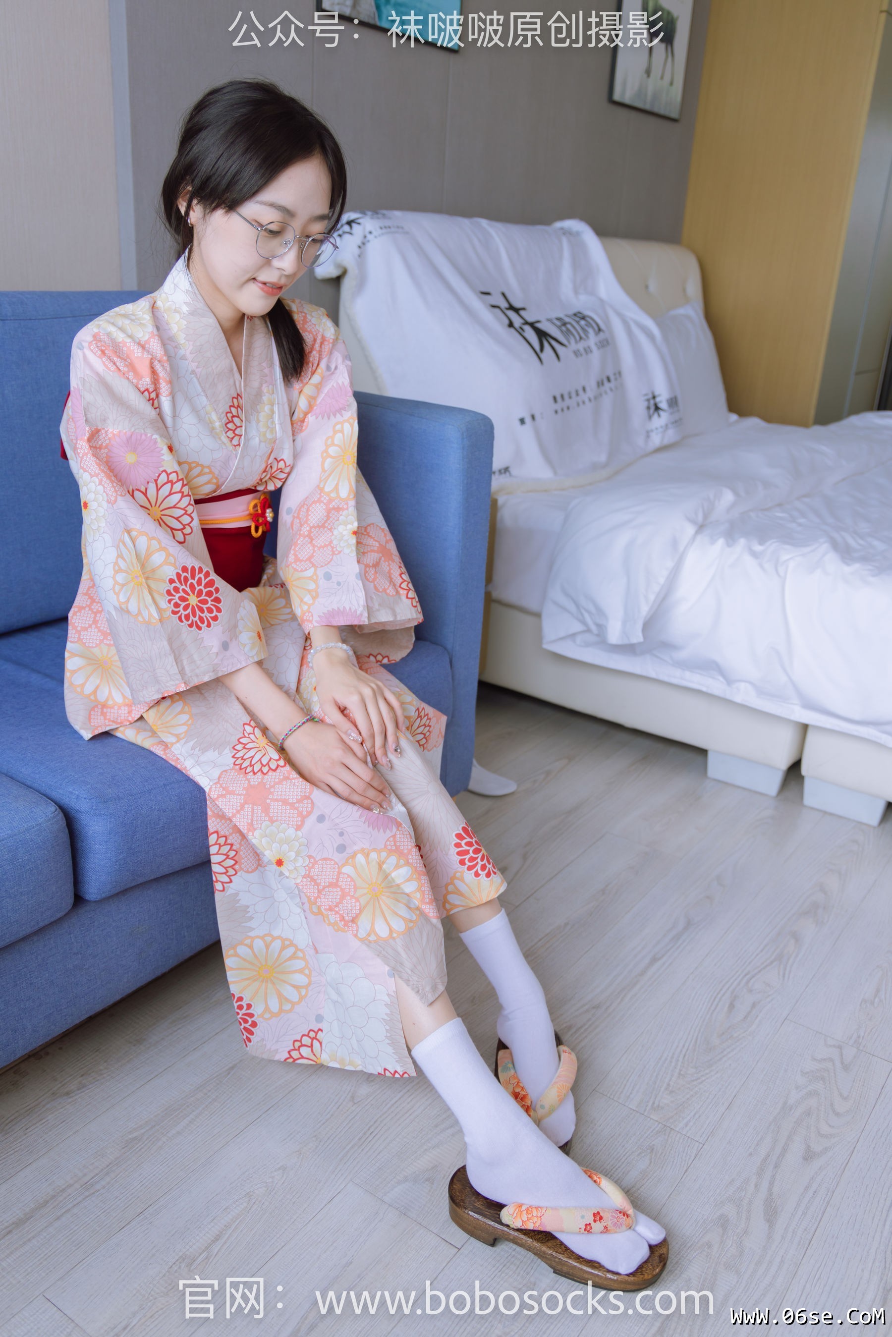 图片[79]-BoBoSocks袜啵啵 No.137 稚予-木屐、分指白棉袜、裸足、和风浴衣[170P]-六色网