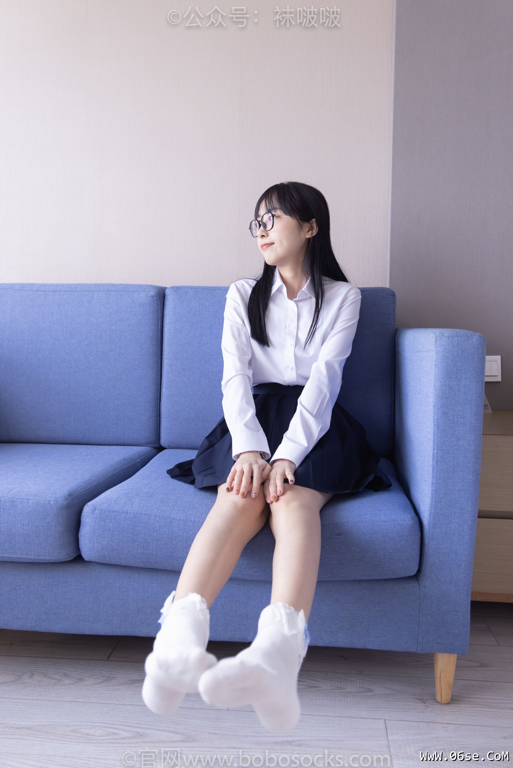 图片[58]-BoBoSocks袜啵啵 No.070 稚予-皮鞋、拖鞋、过膝袜、白棉袜[148P]-六色网