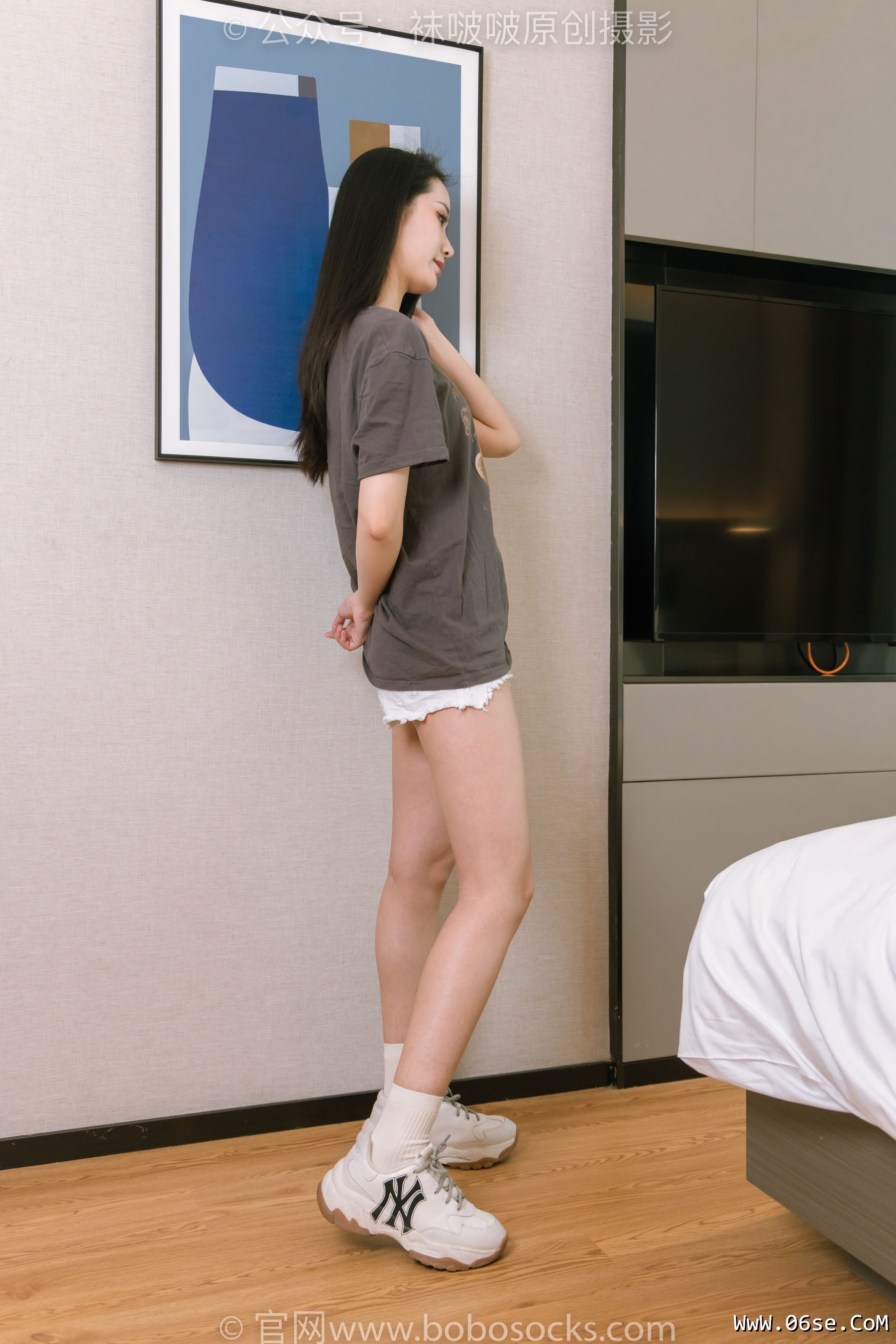 图片[96]-BoBoSocks袜啵啵 No.176 小安-运动鞋、白棉袜、裸足[139P]-六色网