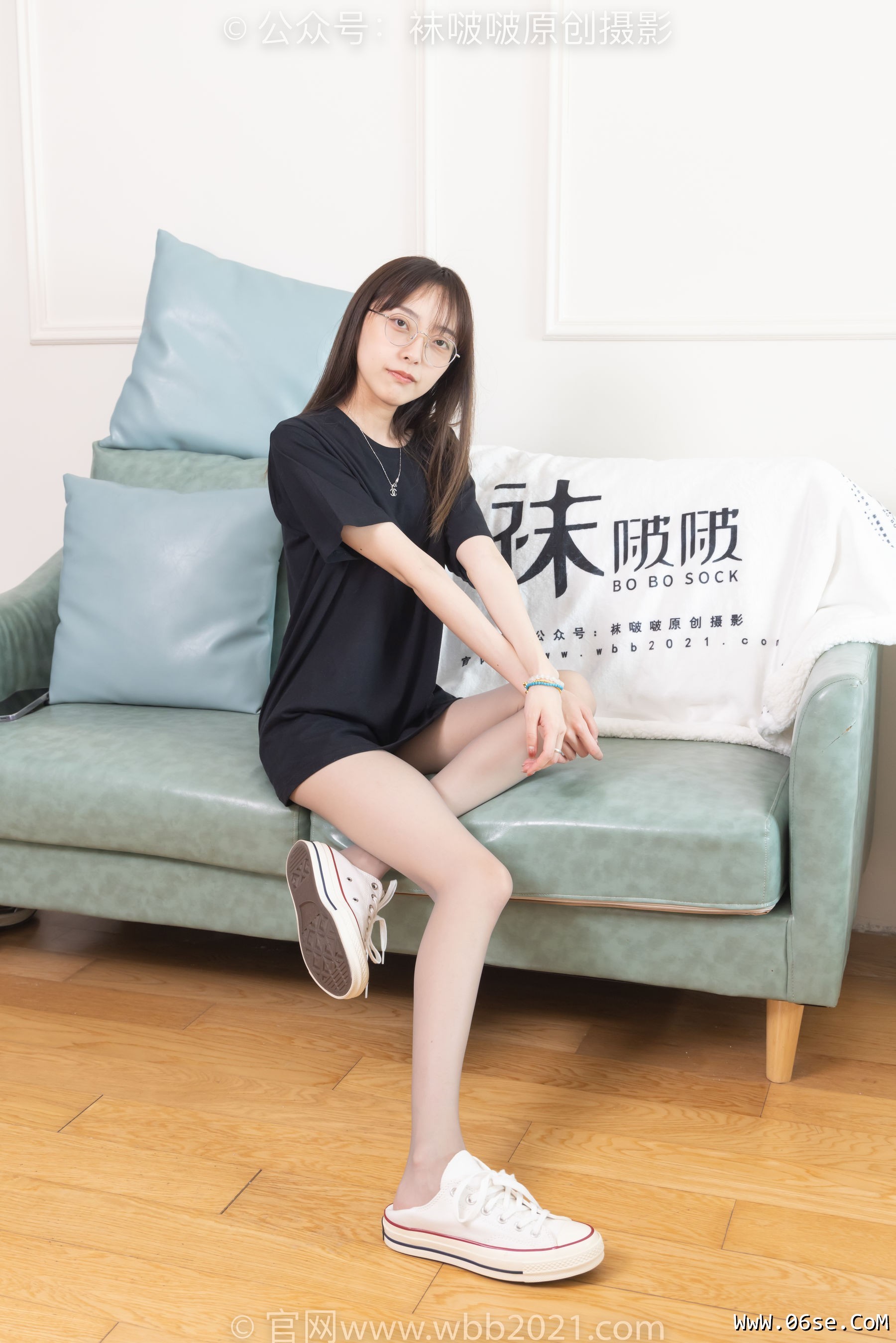 图片[82]-BoBoSocks袜啵啵 No.379 稚予 -板鞋、灰丝[140P]-六色网