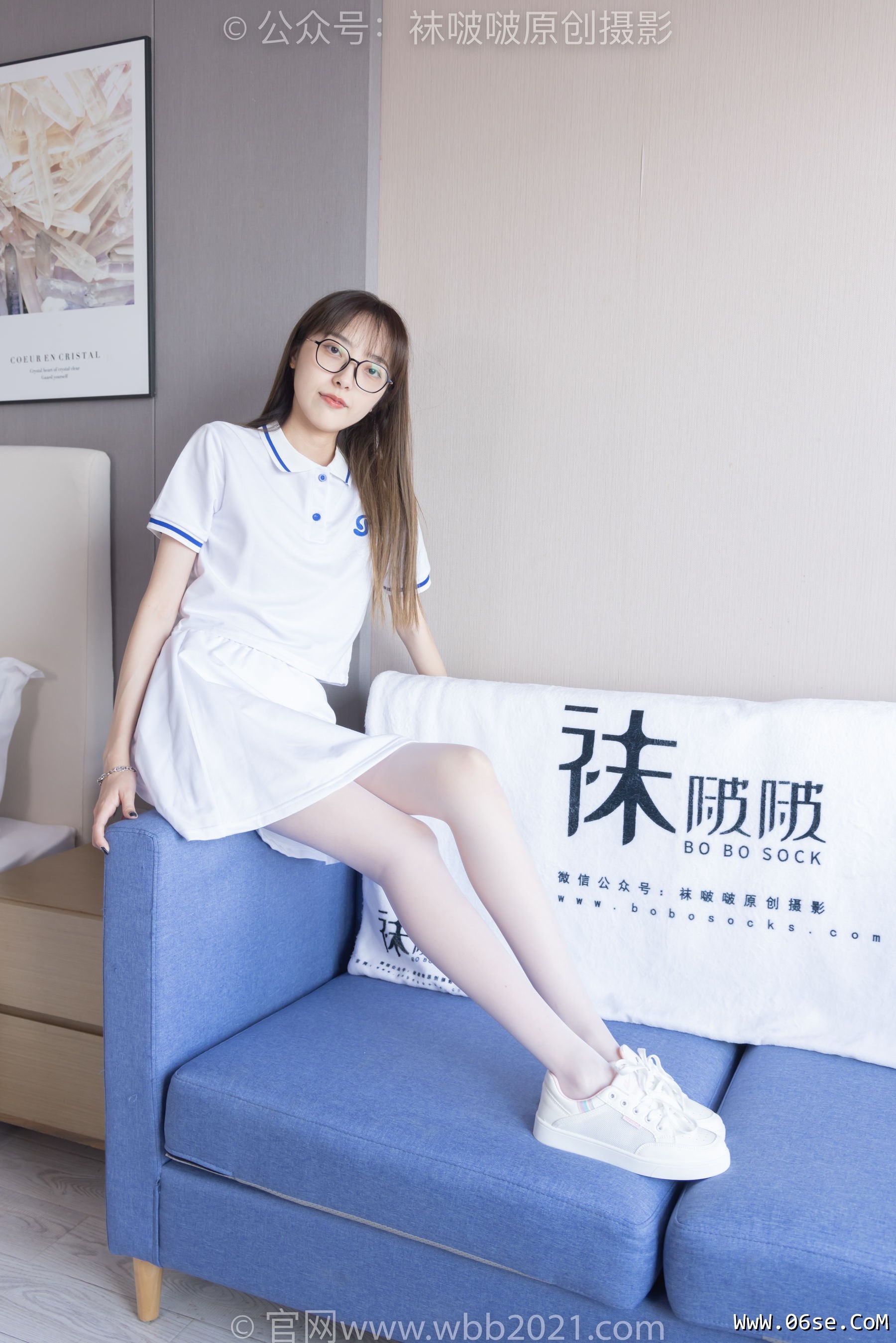 图片[62]-BoBoSocks袜啵啵 No.344 稚予 -板鞋、平底鞋、白丝[150P]-六色网