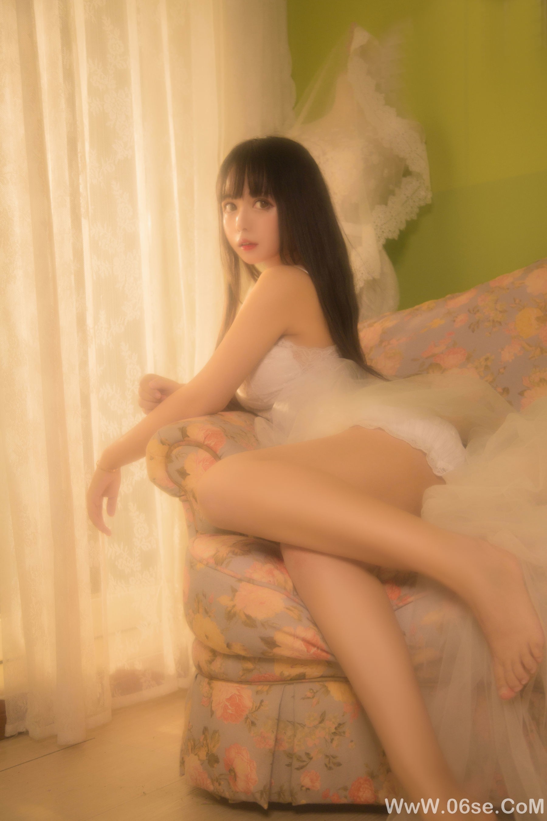 图片[16]-大眼萌妹黑猫猫OvO 少女写真[26P]-六色网