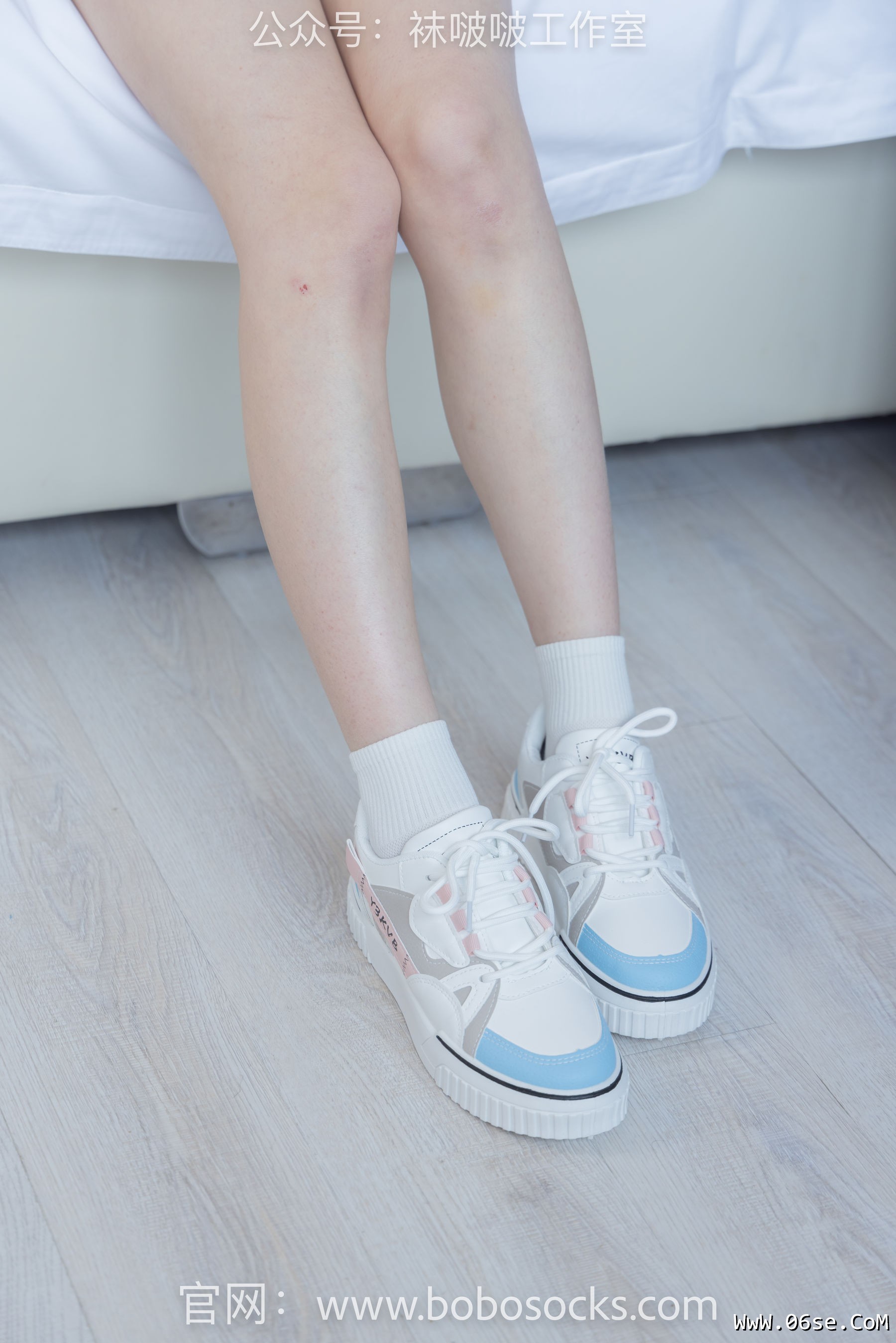 图片[3]-BoBoSocks袜啵啵 No.101 苏苏-板鞋、白棉袜、裸足[140P]-六色网