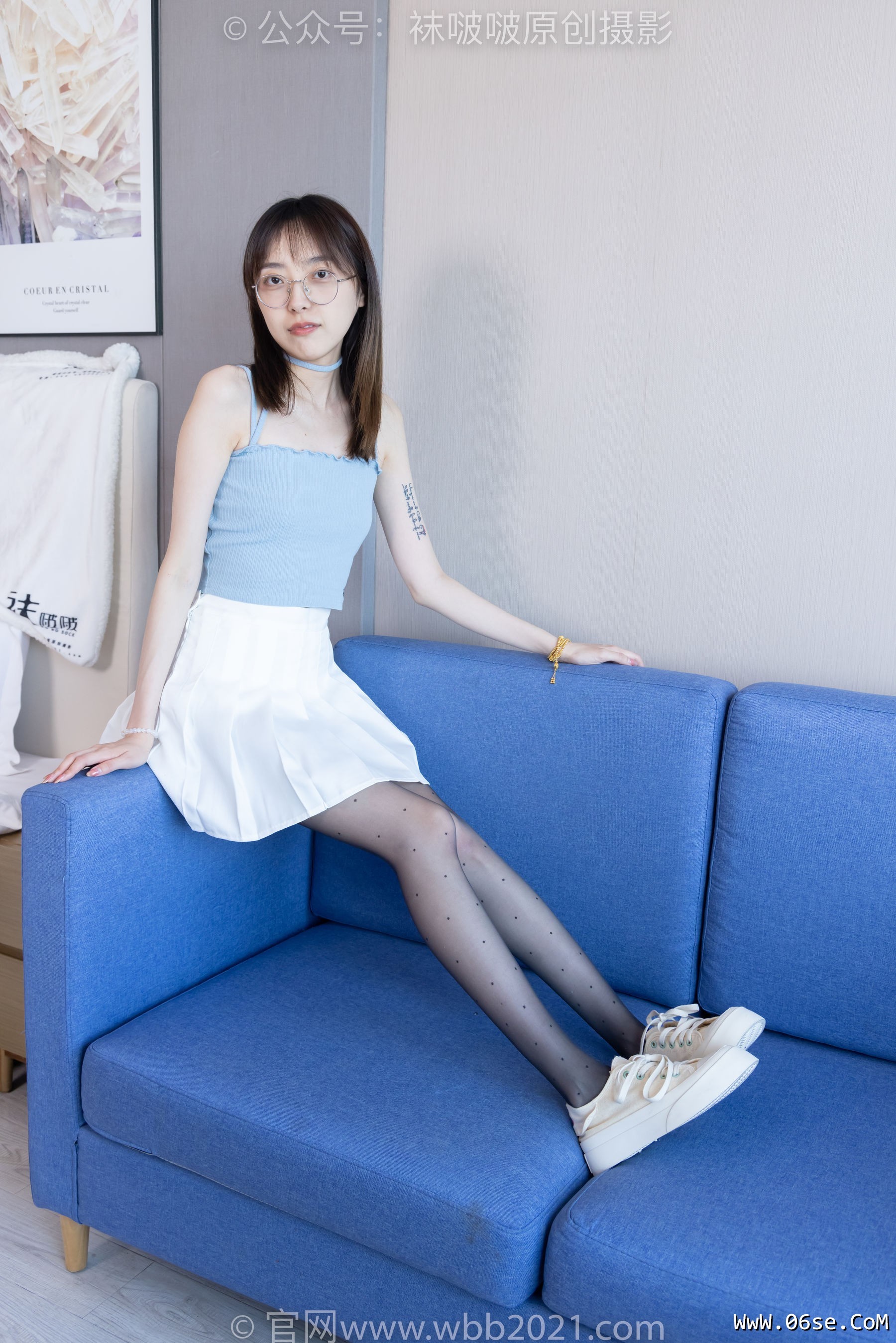 图片[32]-BoBoSocks袜啵啵 No.403 稚予 -高跟鞋、板鞋、波点黑丝、波点白丝[145P]-六色网