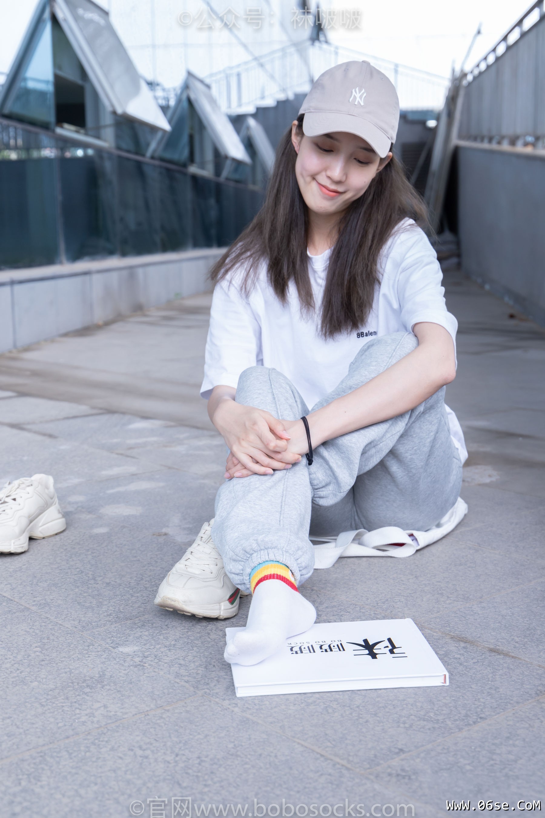 图片[51]-BoBoSocks袜啵啵 No.012 泡芙-运动鞋、白棉袜、裸足[132P]-六色网