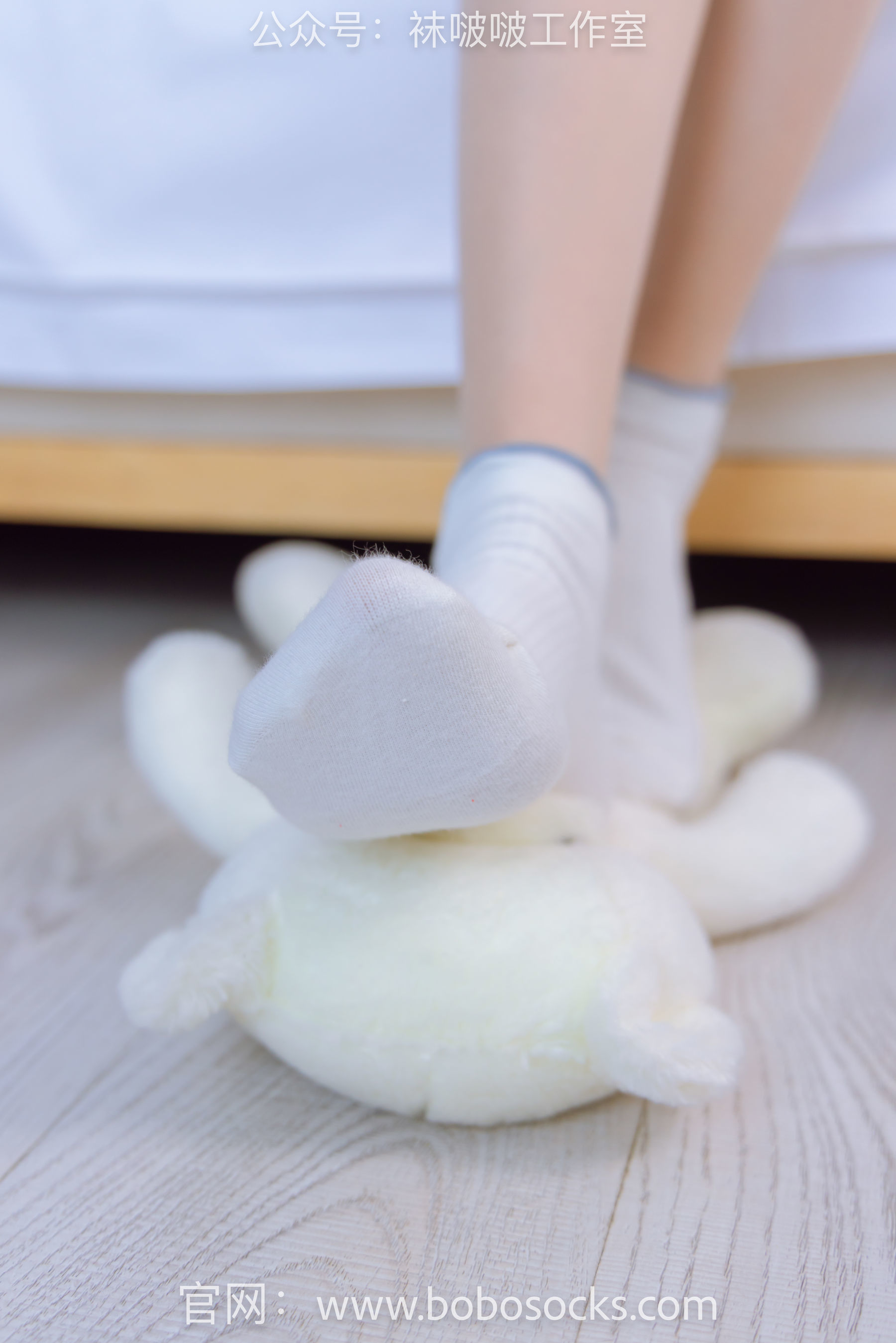 图片[120]-BoBoSocks袜啵啵 No.118 稚予-运动鞋、白棉袜、肉丝、踩小熊玩偶[140P]-六色网
