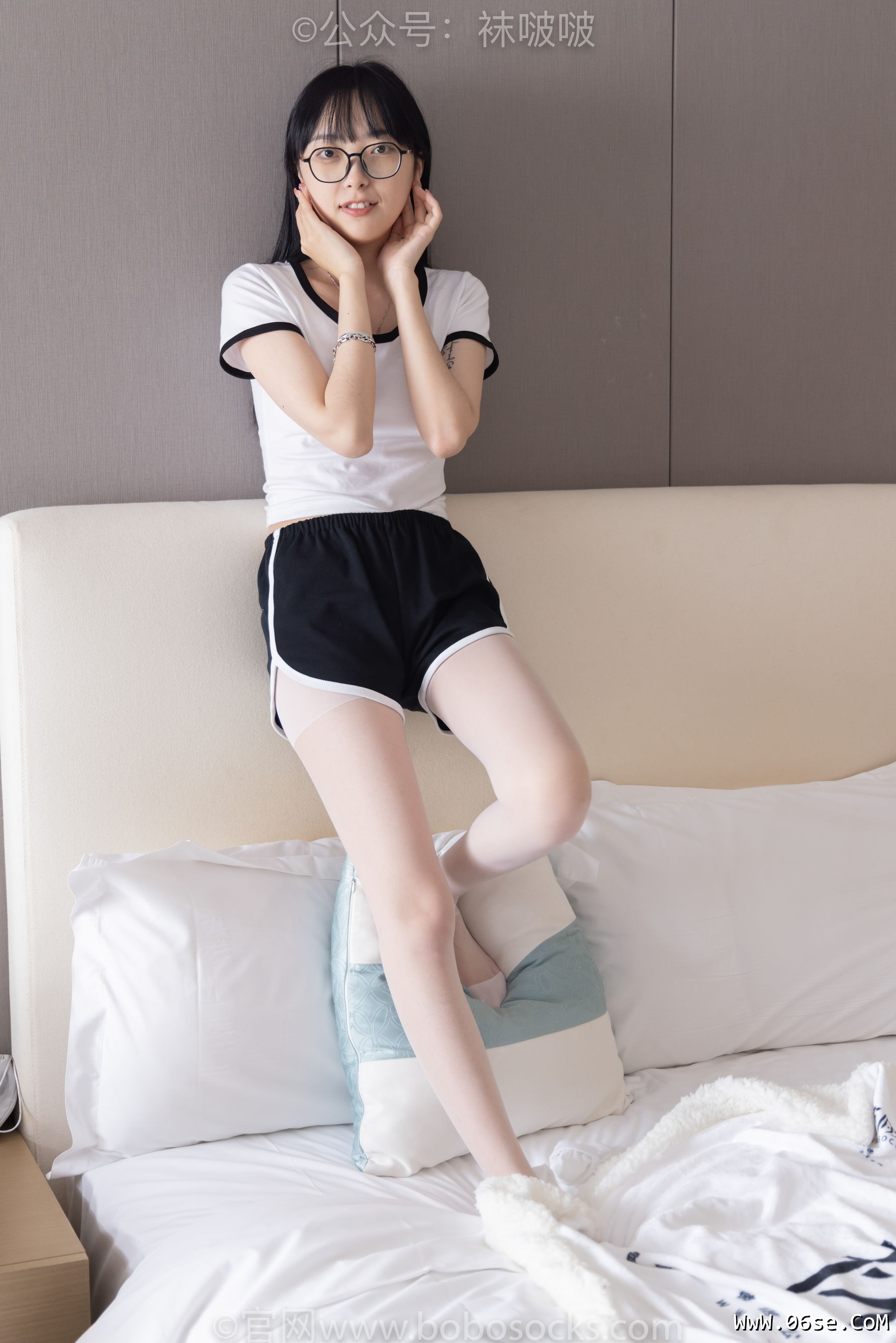 图片[126]-BoBoSocks袜啵啵 No.037 稚予-帆布鞋、短白棉袜、白丝[136P]-六色网