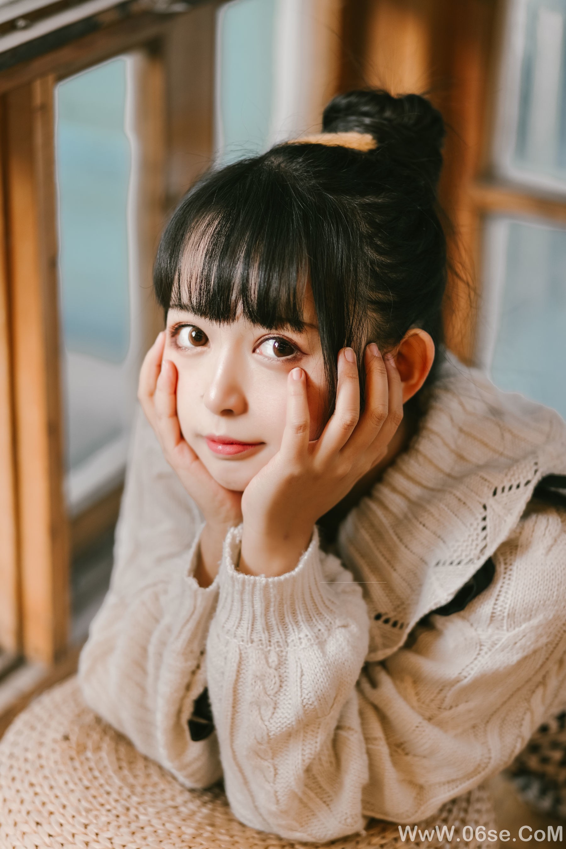 大眼萌妹黑猫猫OvO 少女心事[21P]-六色网