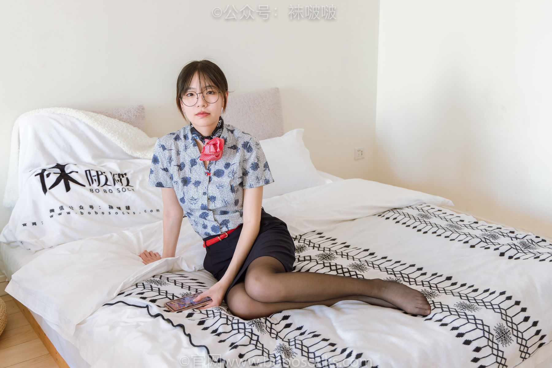 图片[89]-BoBoSocks袜啵啵 No.087 小甜豆-空姐制服、高跟鞋、黑丝[130P]-六色网
