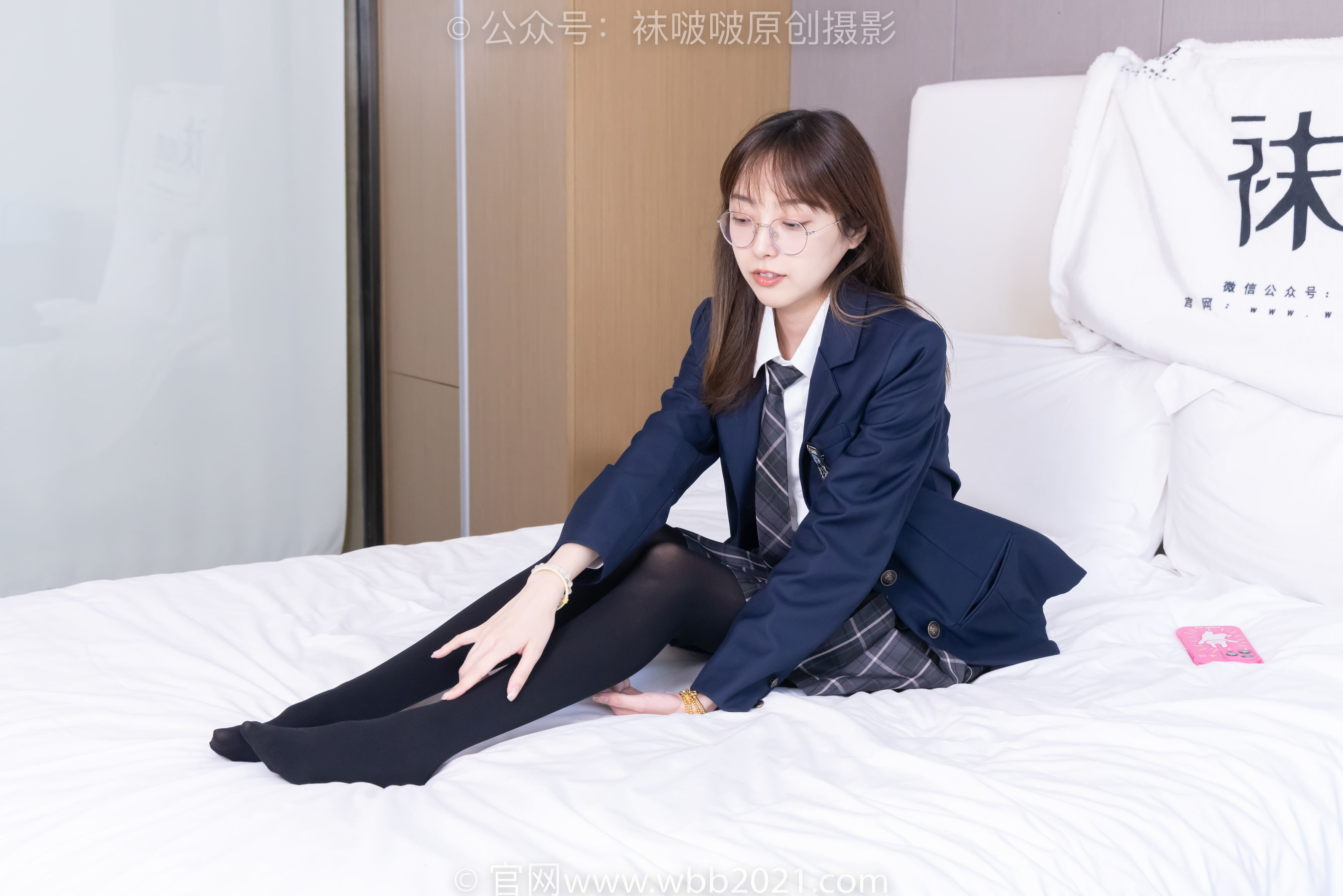 图片[5]-BoBoSocks袜啵啵 No.432 稚予 -皮鞋、厚黑丝、jk制服[184P]-六色网