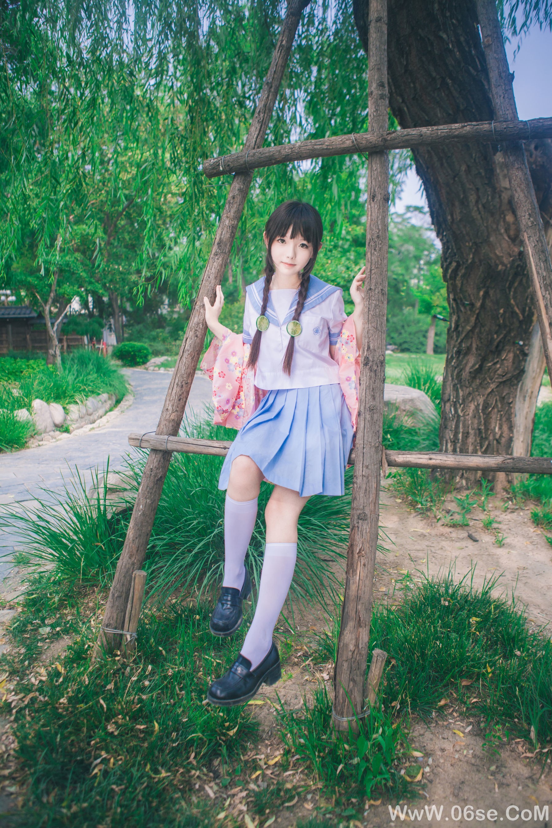 图片[13]-可爱妹妹樱群 和服[17P]-六色网