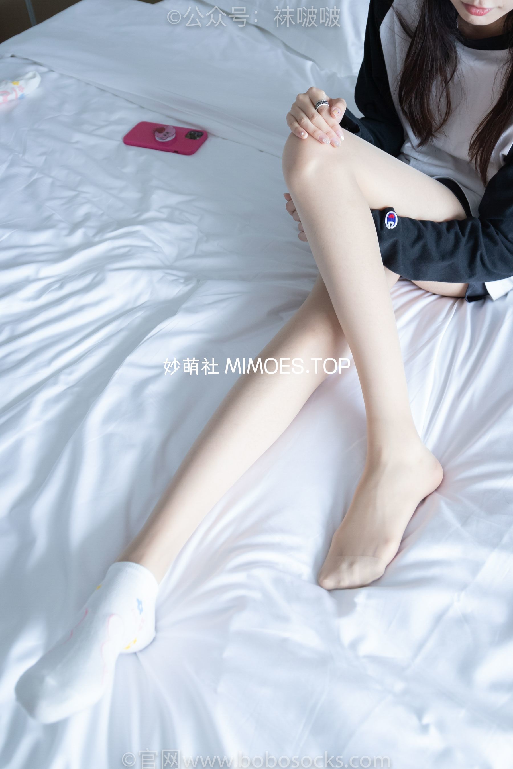图片[104]-BoBoSocks袜啵啵 No.015 稚予-阿迪板鞋、白色短棉袜、肉丝[148P]-六色网