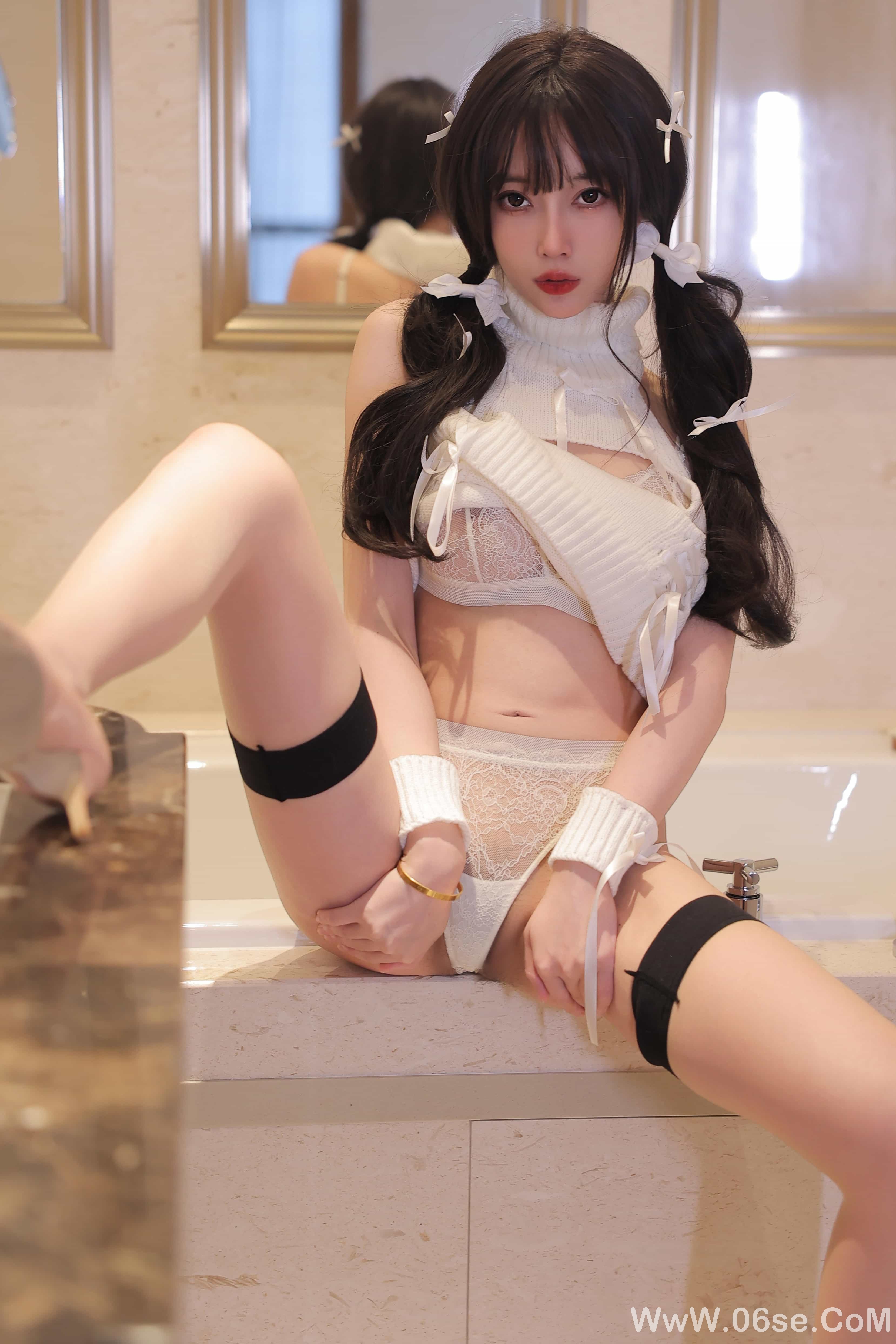 图片[24]-玥儿玥er – NO.002 双马尾开胸毛衣[88P]-六色网