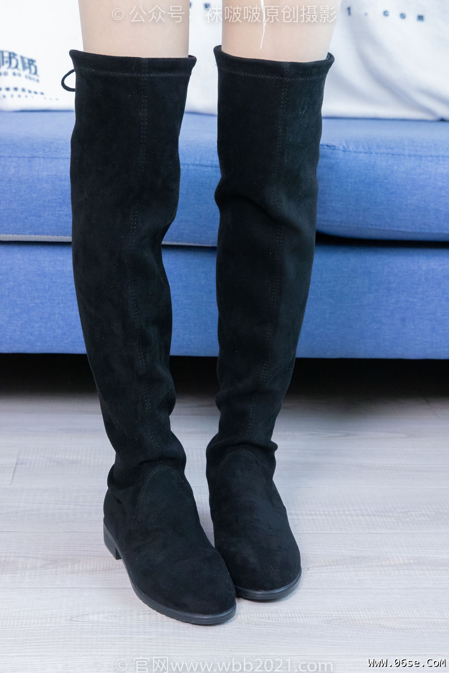 图片[108]-BoBoSocks袜啵啵 No.422 糯米 -长靴、白棉袜、肉丝[140P]-六色网