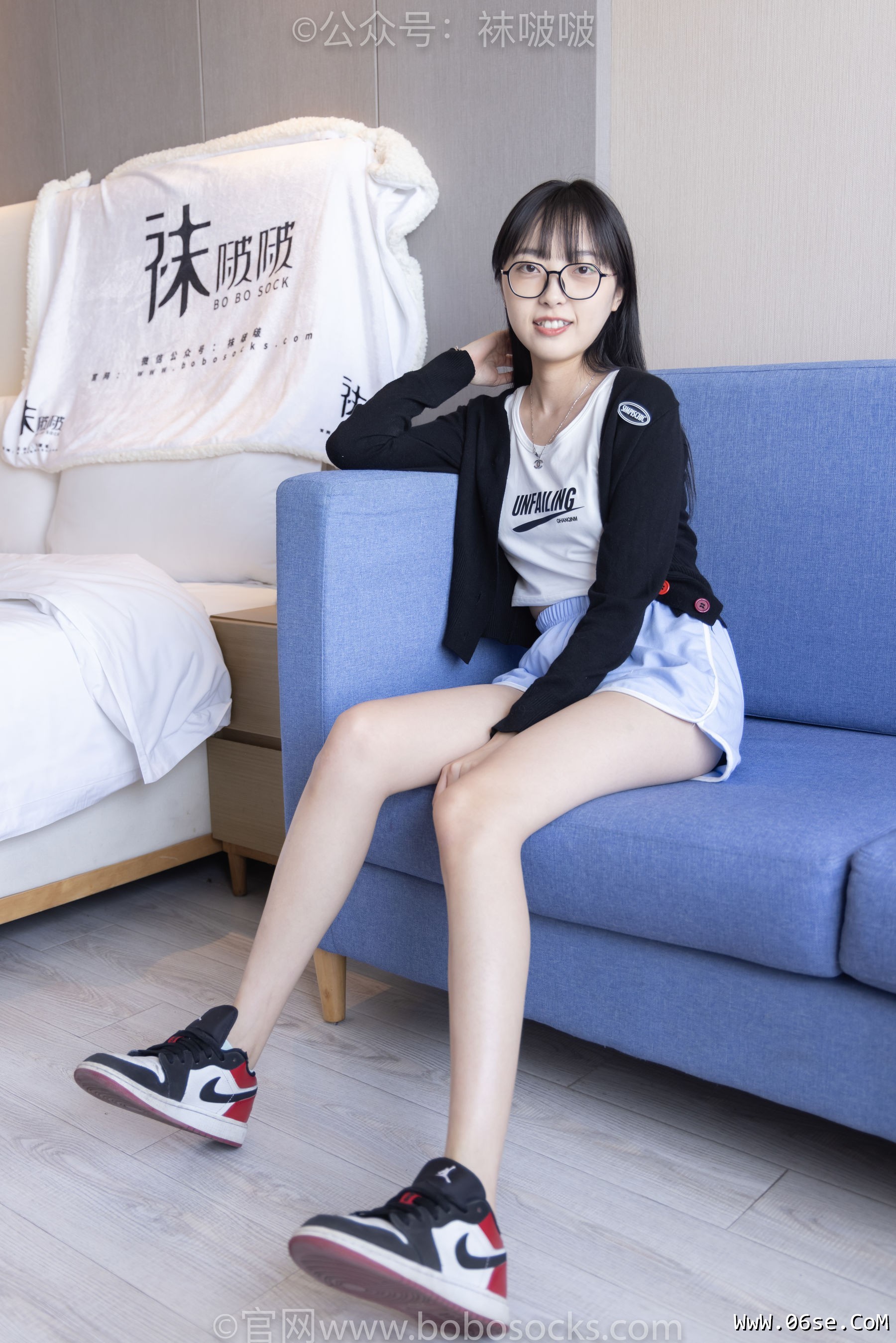 图片[10]-BoBoSocks袜啵啵 No.081 稚予- AJ、浅黄色短棉袜、浅蓝色短棉袜、裸足[145P]-六色网