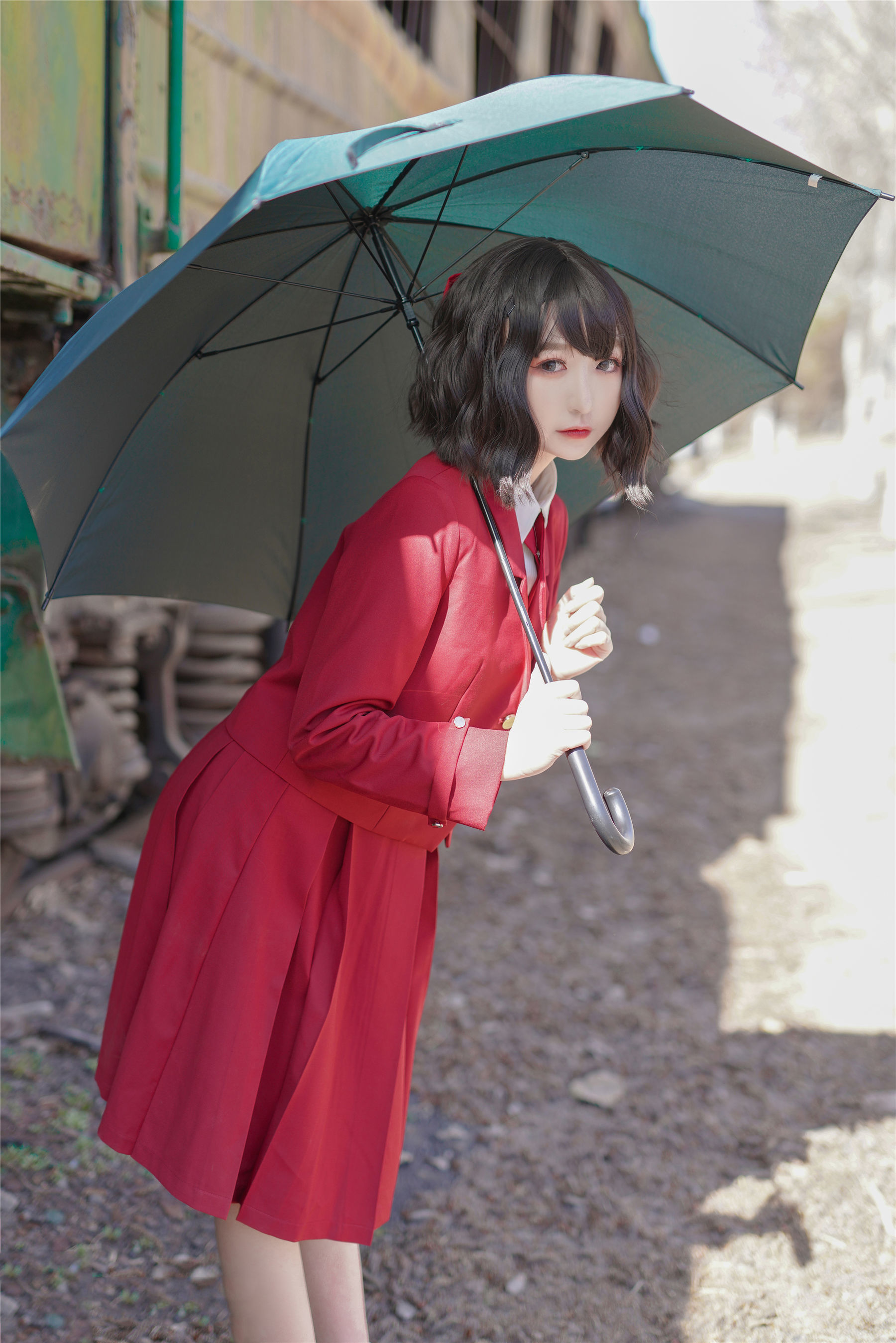 图片[2]-喵糖映画 VOL.444 红色JK裙 [39P]-六色网