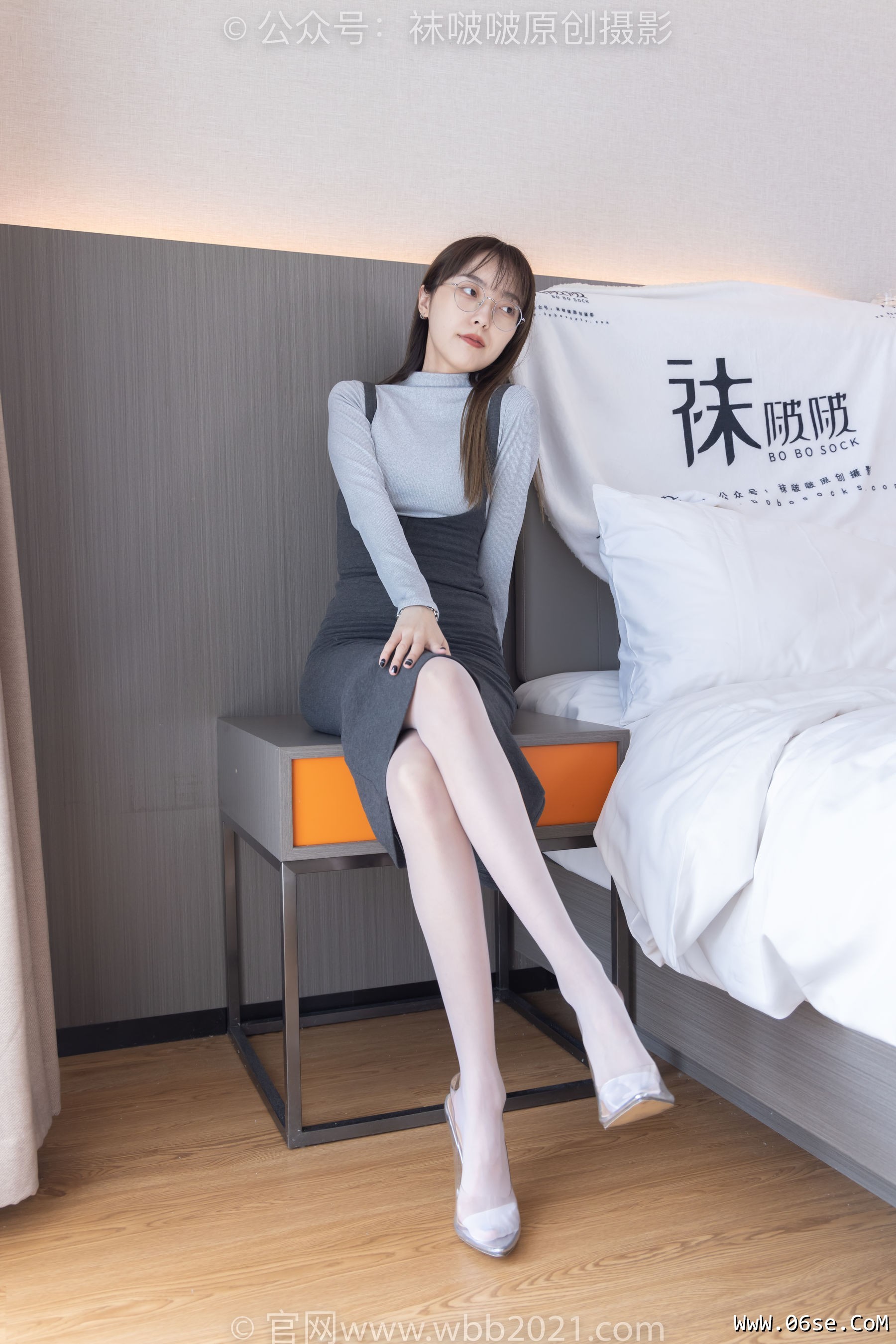 图片[20]-BoBoSocks袜啵啵 No.309 稚予 -两双高跟鞋、灰丝、白丝、裸足、踩奶油蛋糕剧情[180P]-六色网