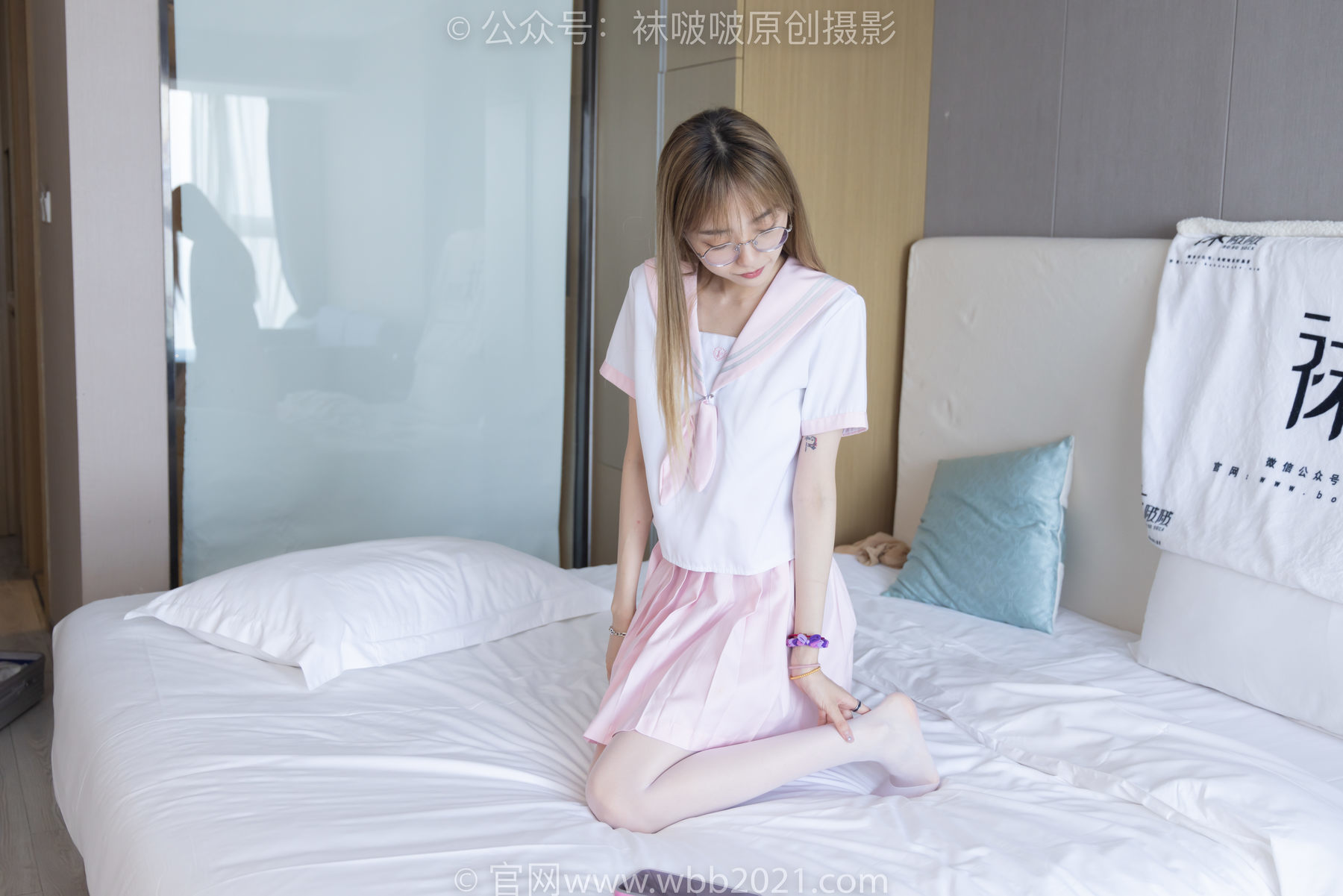 图片[121]-BoBoSocks袜啵啵 No.238 稚予-皮鞋、白丝、JK制服[153P]-六色网