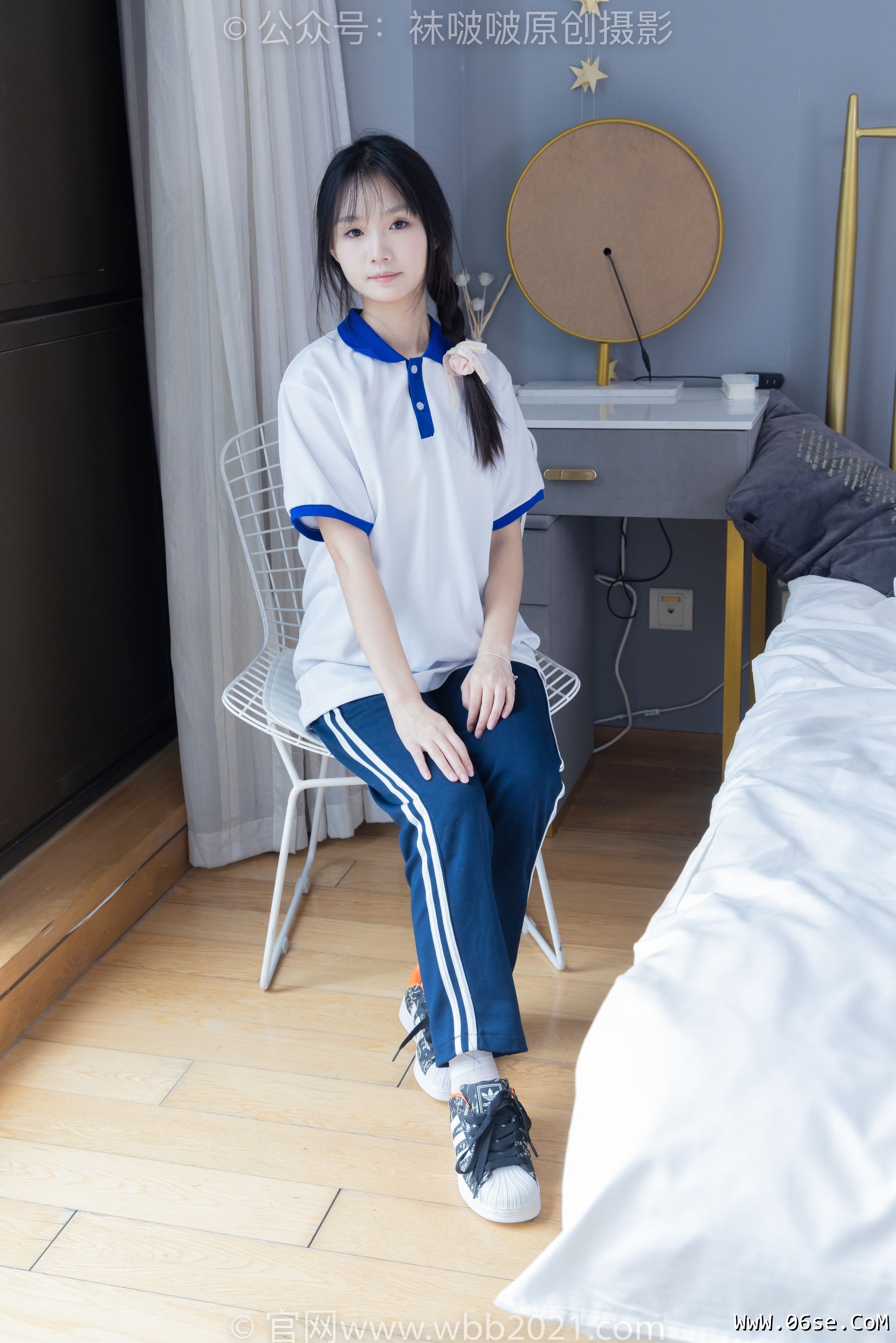 图片[19]-BoBoSocks袜啵啵 No.366 甜甜圈 -三双板鞋、白棉袜、短白丝[150P]-六色网