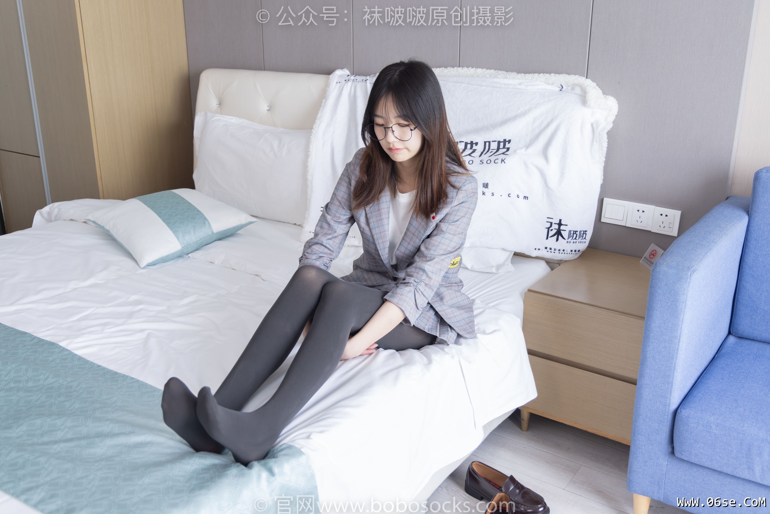 图片[82]-BoBoSocks袜啵啵 No.210 小甜豆 -皮鞋、厚灰丝、ol装[140P]-六色网