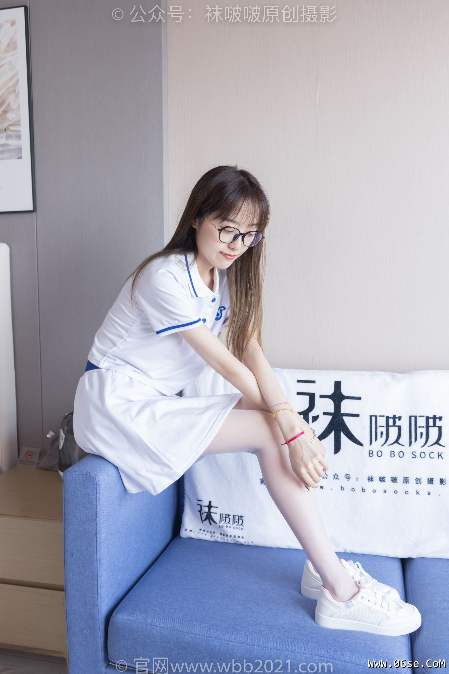 图片[60]-BoBoSocks袜啵啵 No.344 稚予 -板鞋、平底鞋、白丝[150P]-六色网