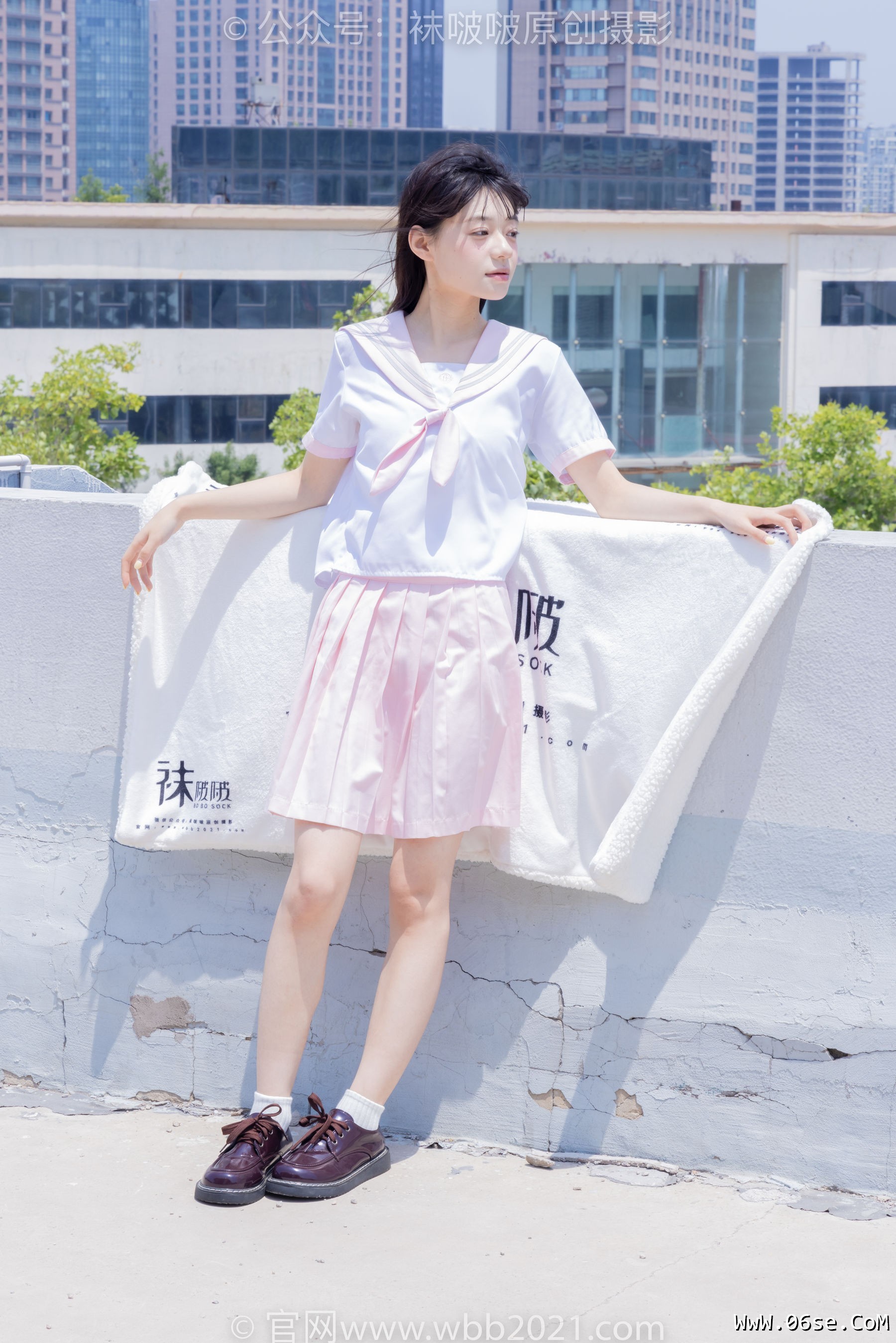 BoBoSocks袜啵啵 No.399 糯米 -皮鞋、白棉袜、jk制服[145P]-六色网