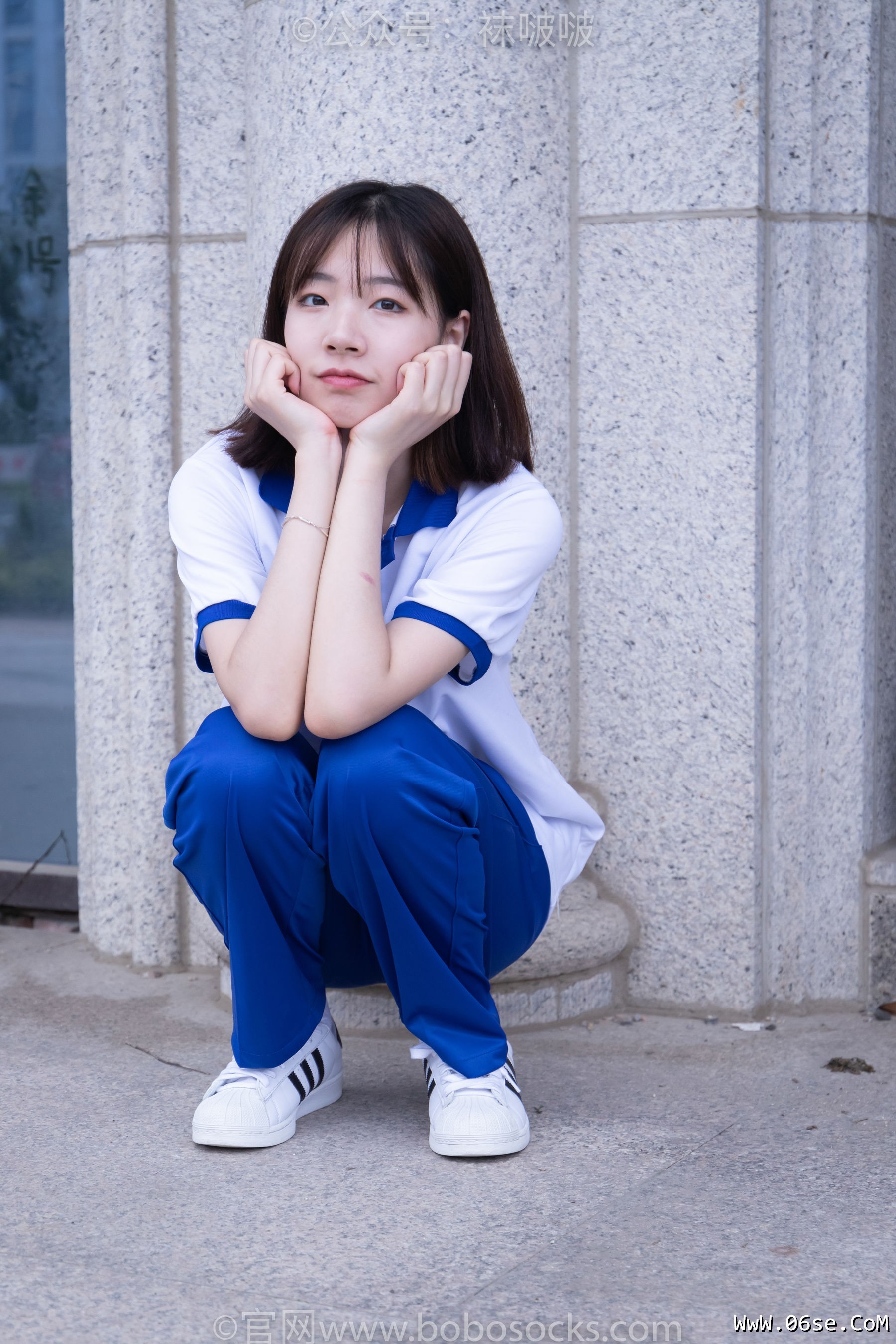 图片[12]-BoBoSocks袜啵啵 No.022 小甜豆-校服、贝壳头、白棉袜、肉丝[140P]-六色网