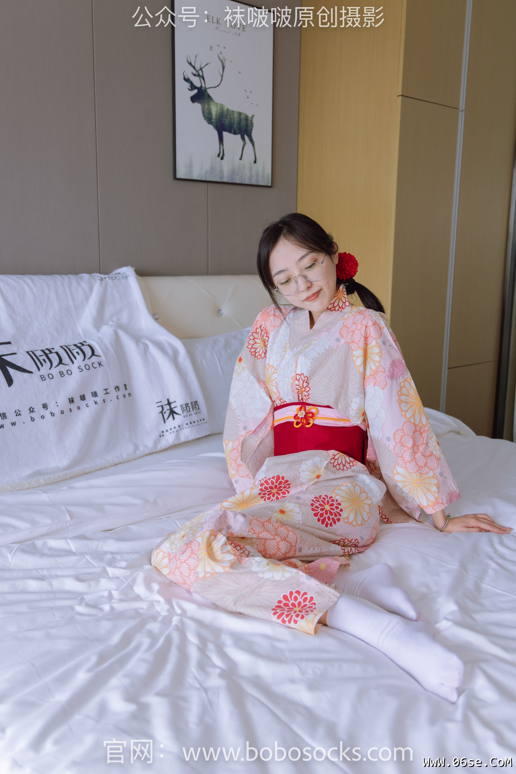 图片[145]-BoBoSocks袜啵啵 No.137 稚予-木屐、分指白棉袜、裸足、和风浴衣[170P]-六色网