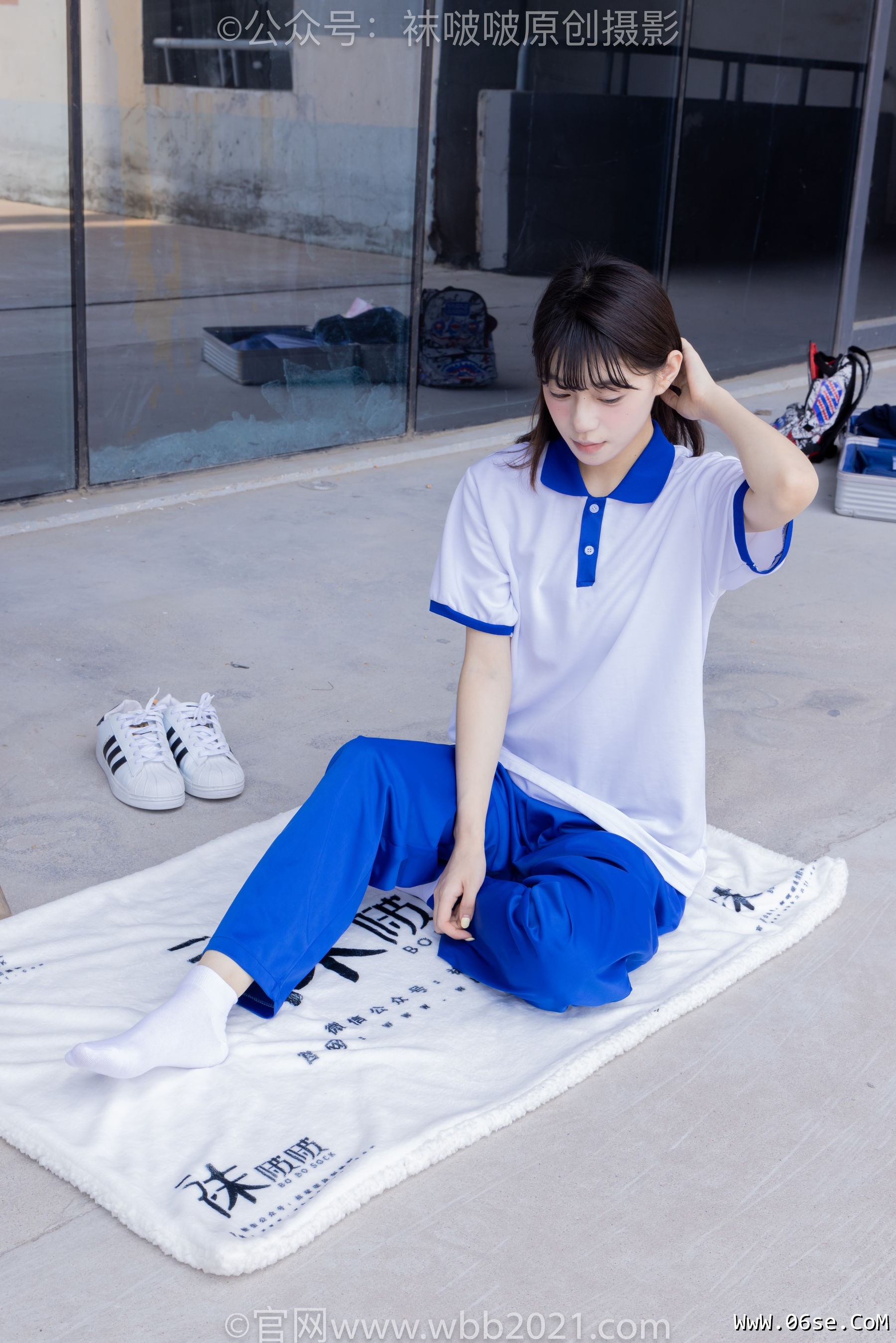 图片[134]-BoBoSocks袜啵啵 No.393 糯米 -板鞋、白棉袜、裸足、校服[150P]-六色网
