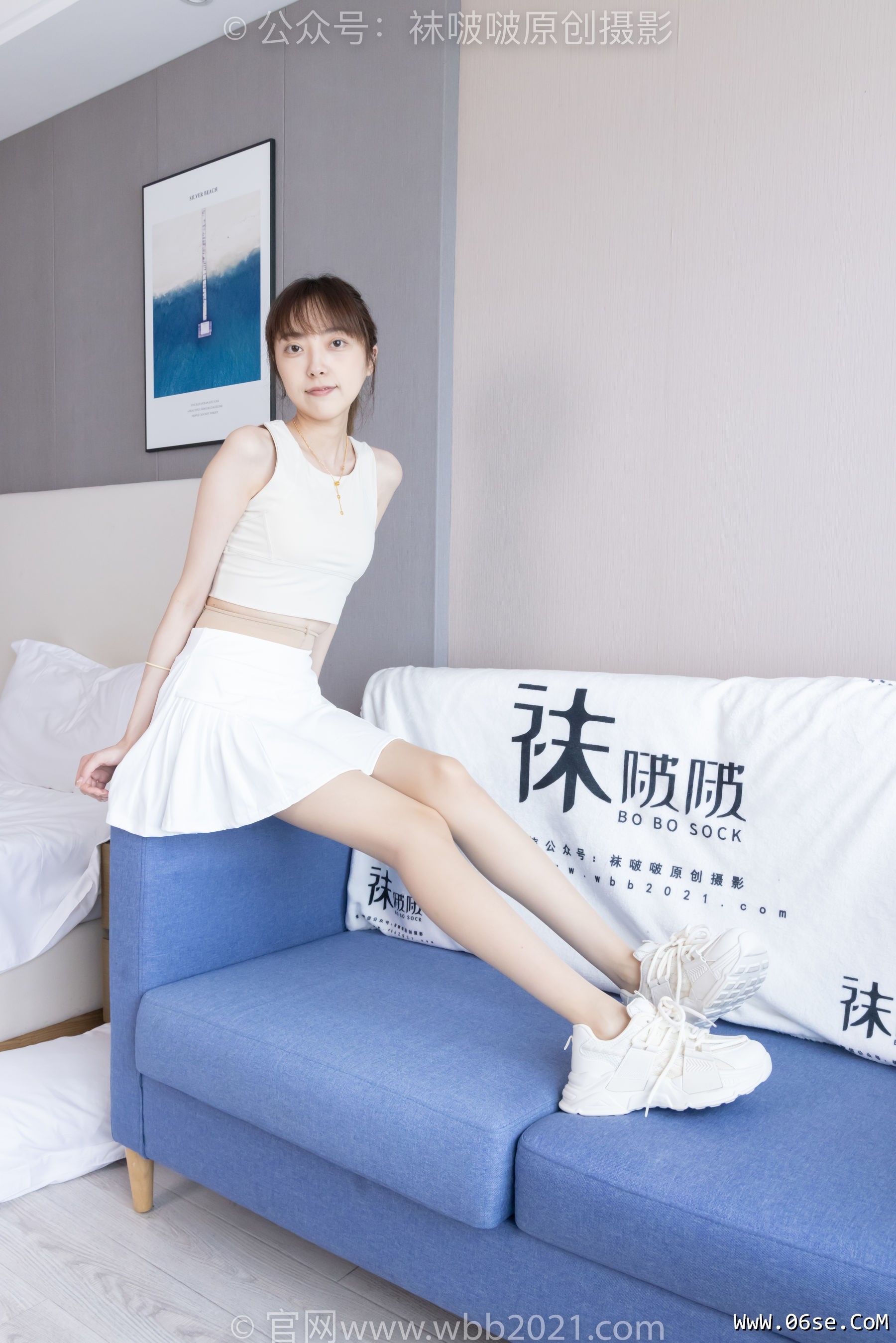 图片[25]-BoBoSocks袜啵啵 No.424 稚予 -运动鞋、白棉袜、肉丝、腰丝[140P]-六色网