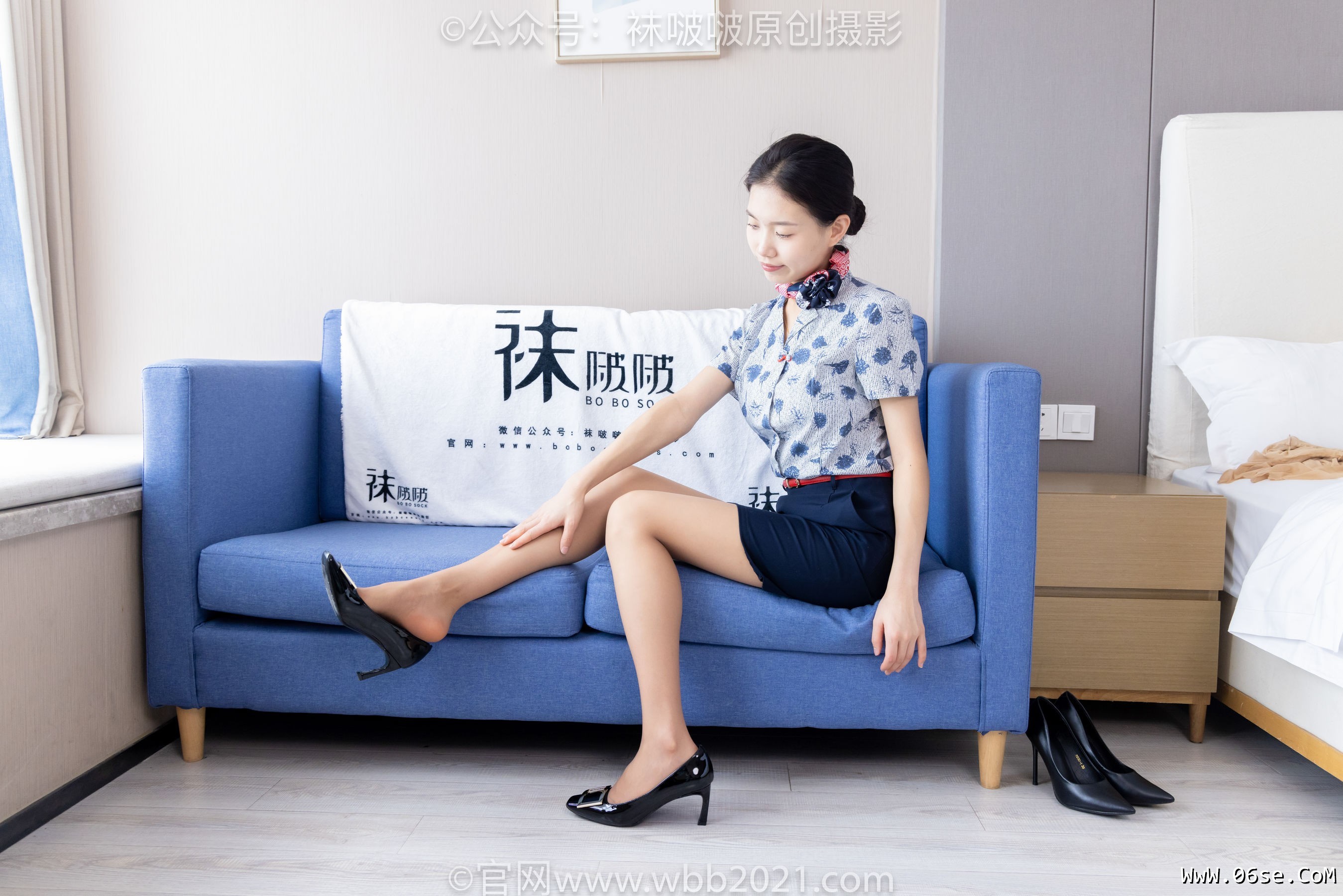 图片[141]-BoBoSocks袜啵啵 No.334 芝士 -东航制服、两双高跟鞋、薄肉丝、薄灰丝[141P]-六色网