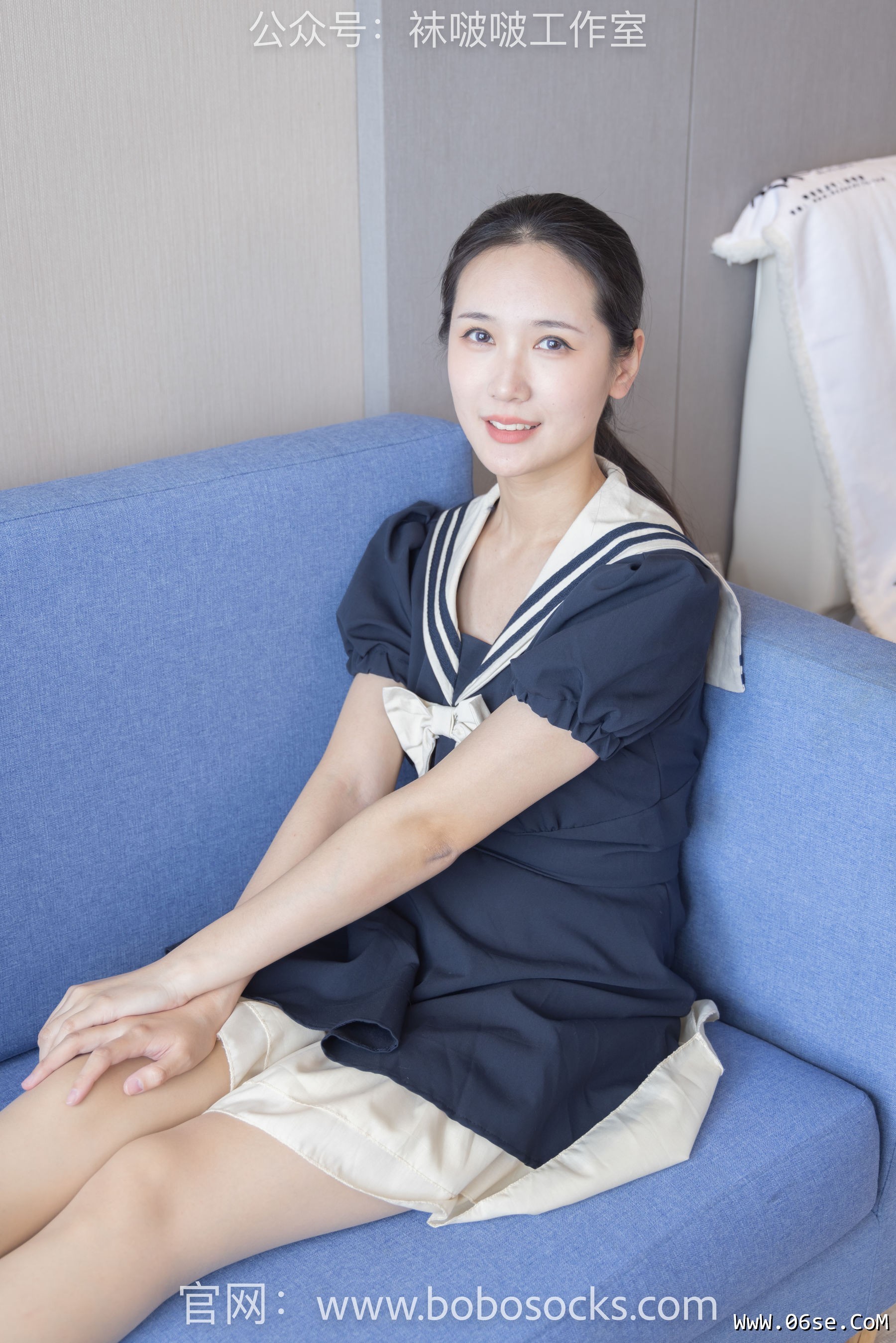 图片[136]-BoBoSocks袜啵啵 No.107 小安-平底鞋、白棉袜、肉丝[140P]-六色网