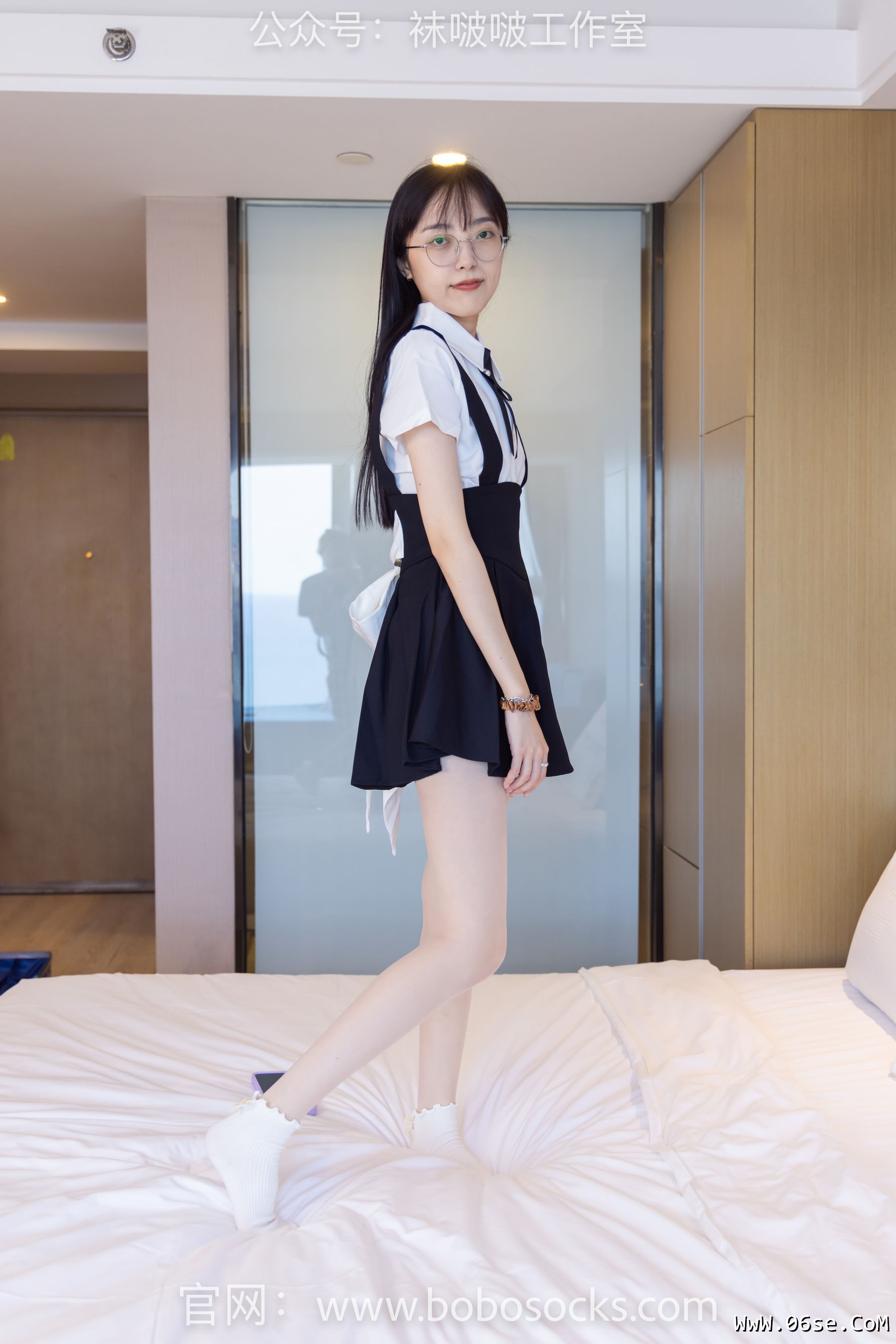 图片[124]-BoBoSocks袜啵啵 No.121 稚予-高跟鞋、白棉袜、肉丝[140P]-六色网