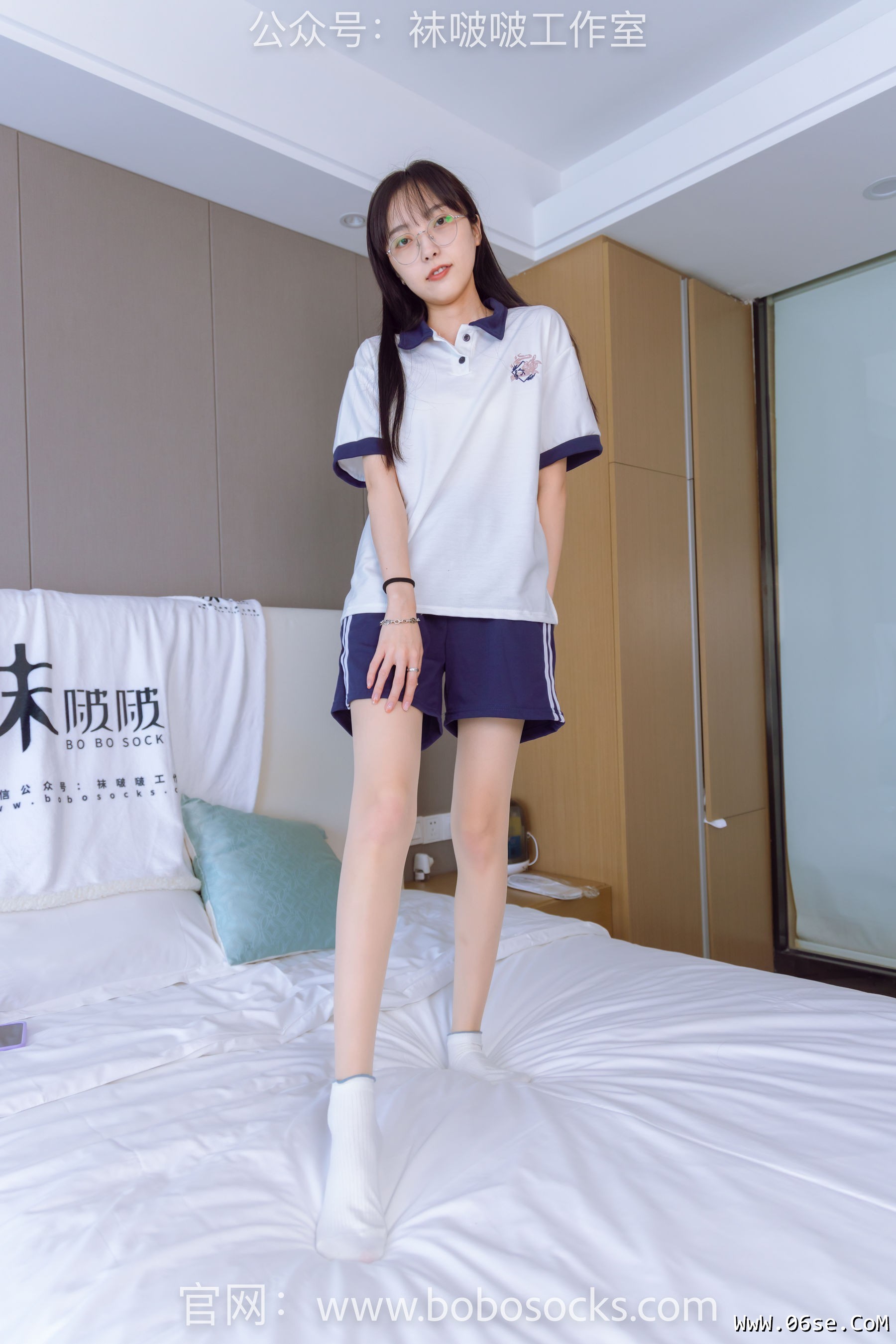 图片[92]-BoBoSocks袜啵啵 No.118 稚予-运动鞋、白棉袜、肉丝、踩小熊玩偶[140P]-六色网
