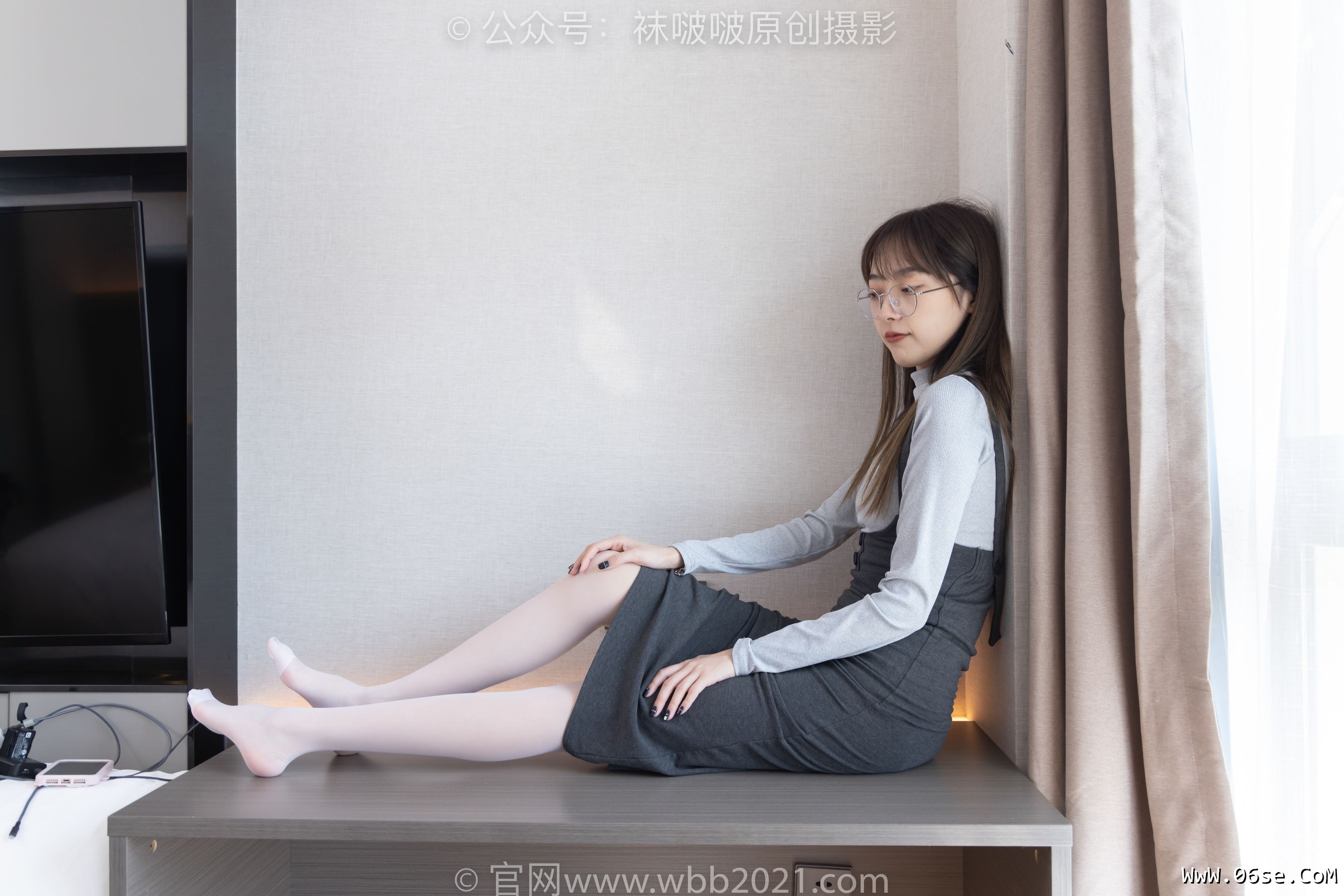 图片[53]-BoBoSocks袜啵啵 No.309 稚予 -两双高跟鞋、灰丝、白丝、裸足、踩奶油蛋糕剧情[180P]-六色网