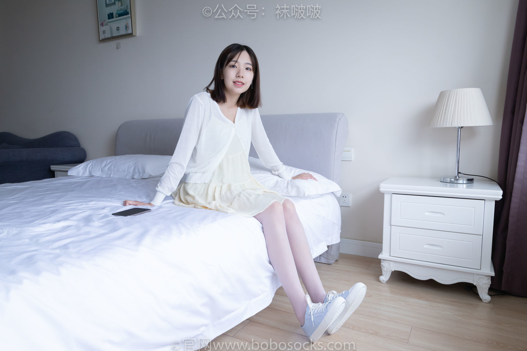 图片[17]-BoBoSocks袜啵啵 No.005 小甜豆-帆布鞋、薄白丝[133P]-六色网