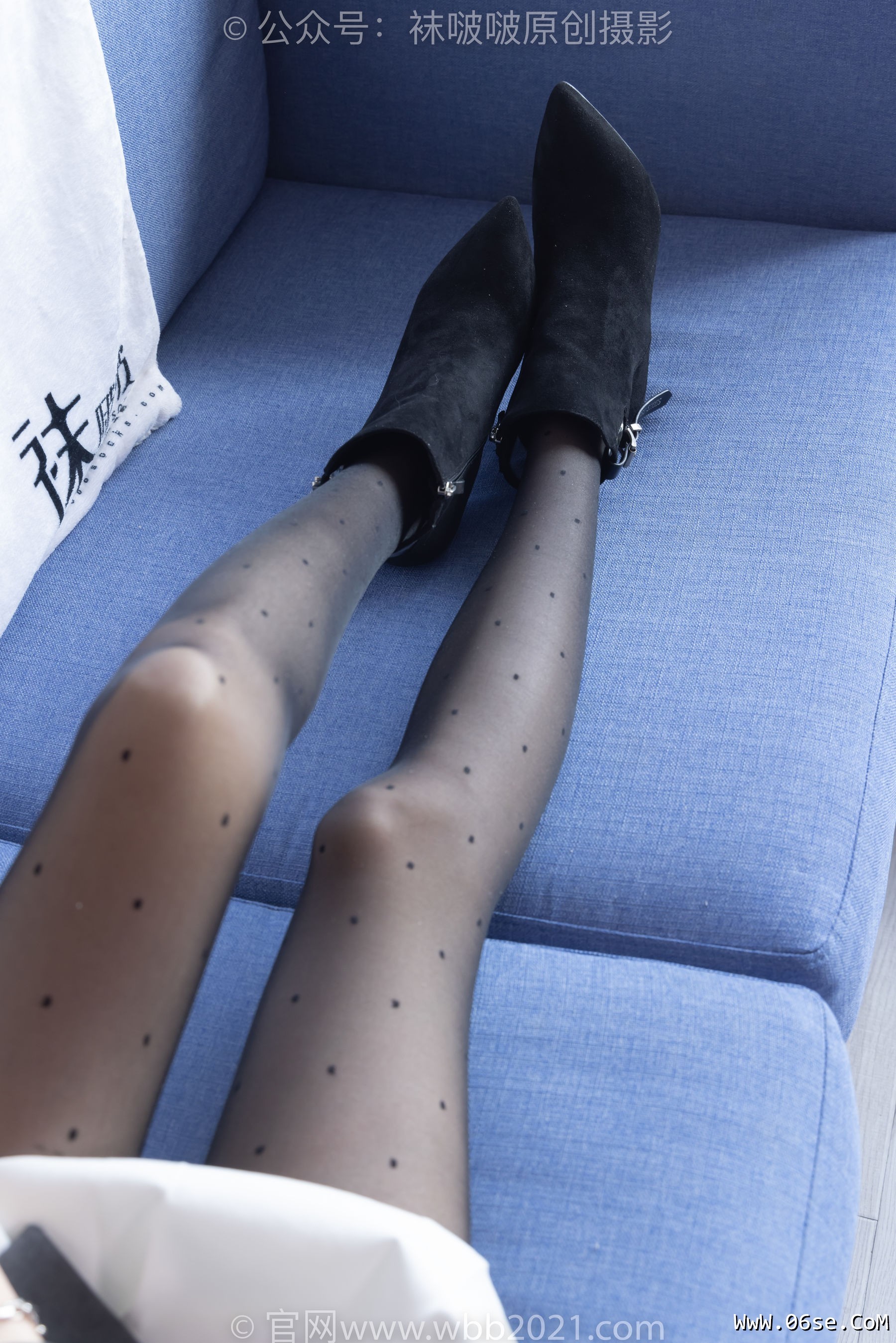 图片[72]-BoBoSocks袜啵啵 No.352 稚予 -短靴、波点黑丝[145P]-六色网